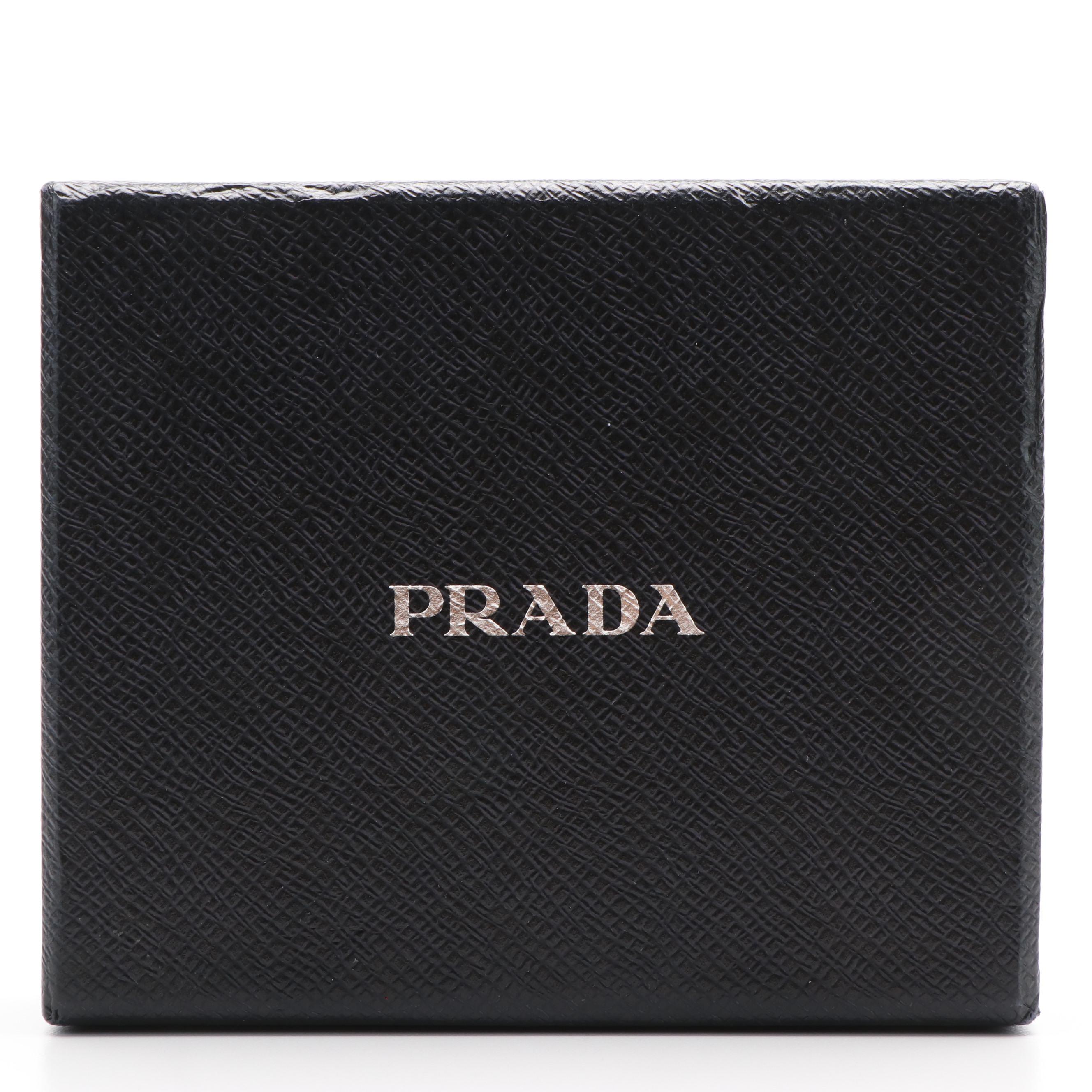 Prada Saffiano Camouflage Leather Bifold Wallet with Box