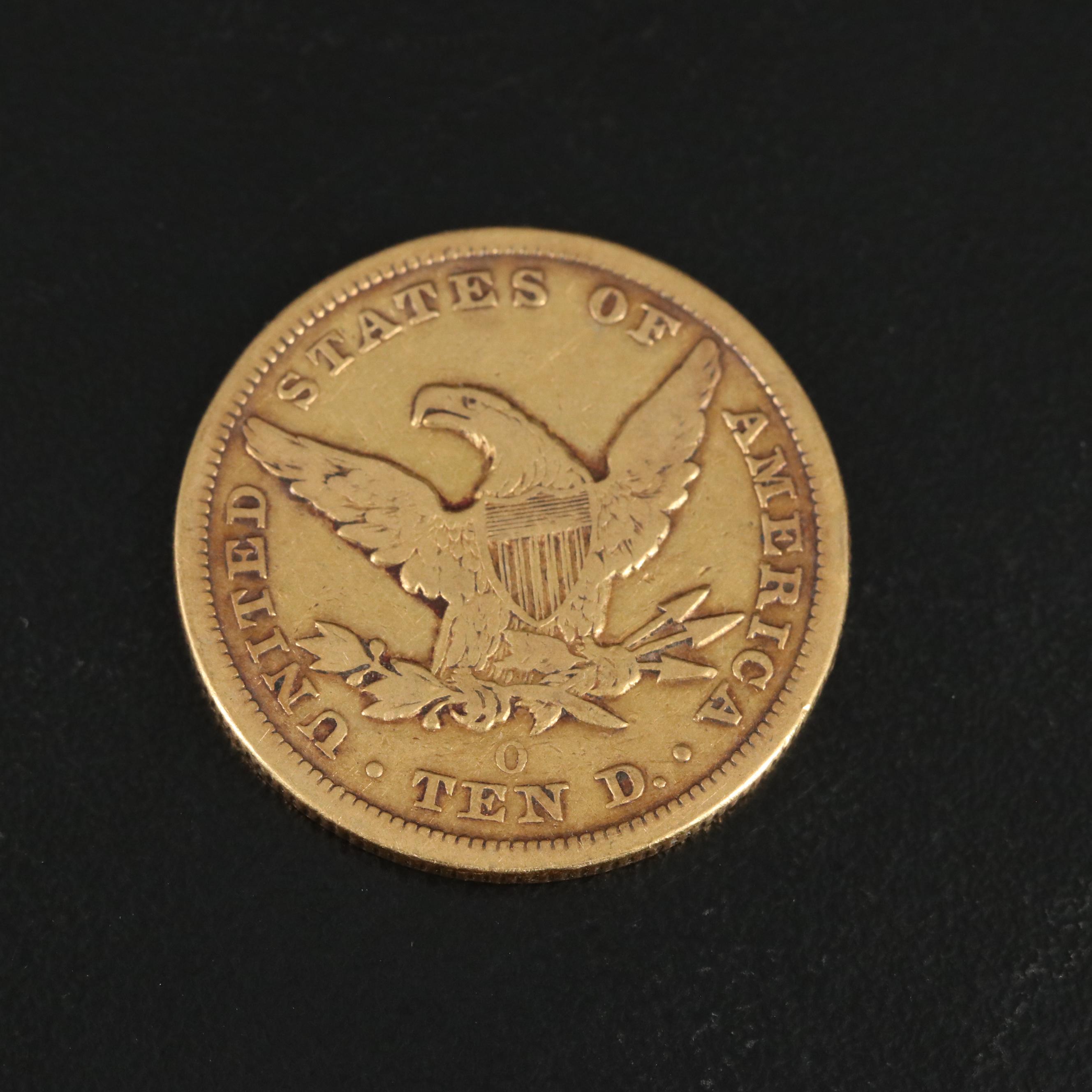 1850-O Liberty Head $10 Gold Coin