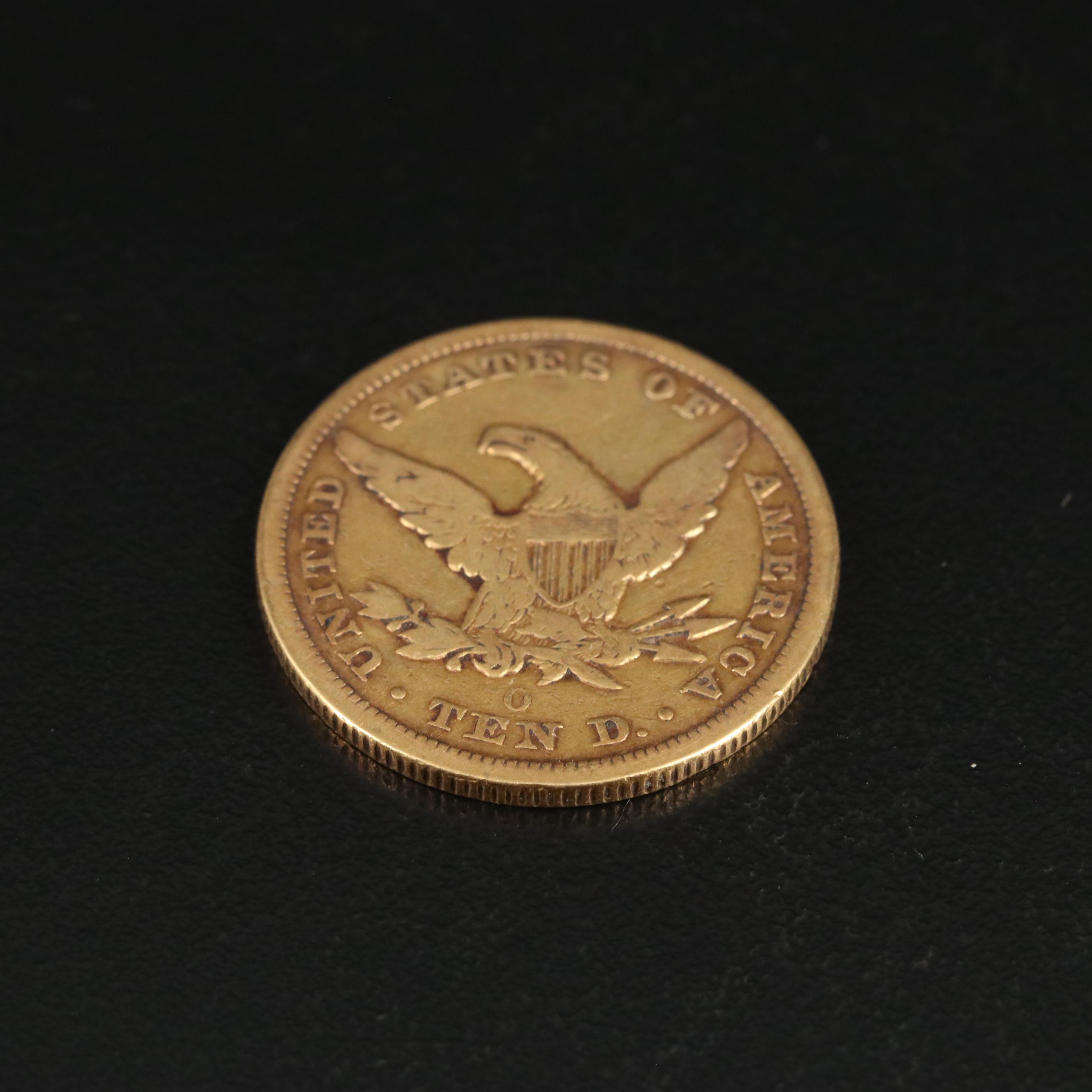 1850-O Liberty Head $10 Gold Coin