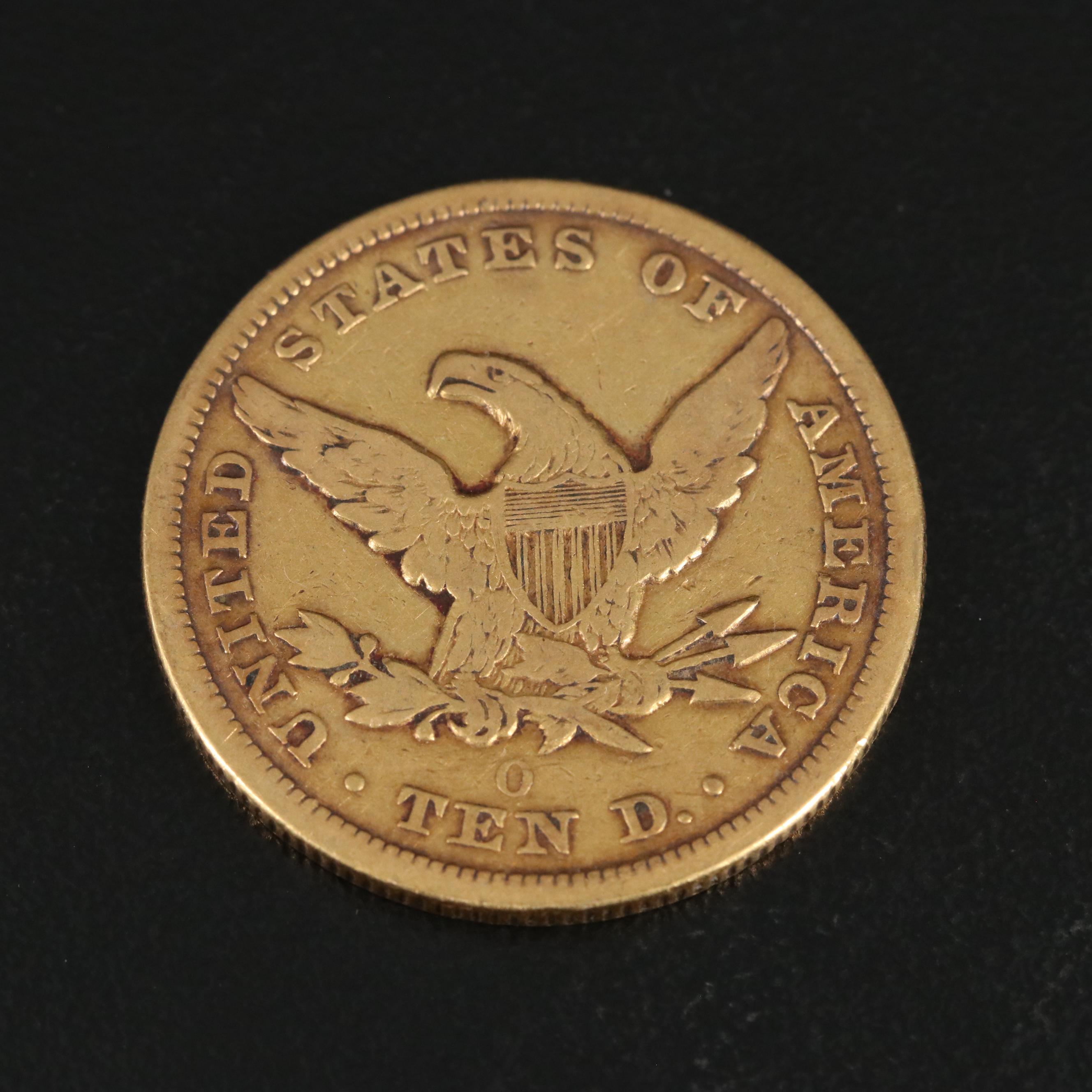 1850-O Liberty Head $10 Gold Coin