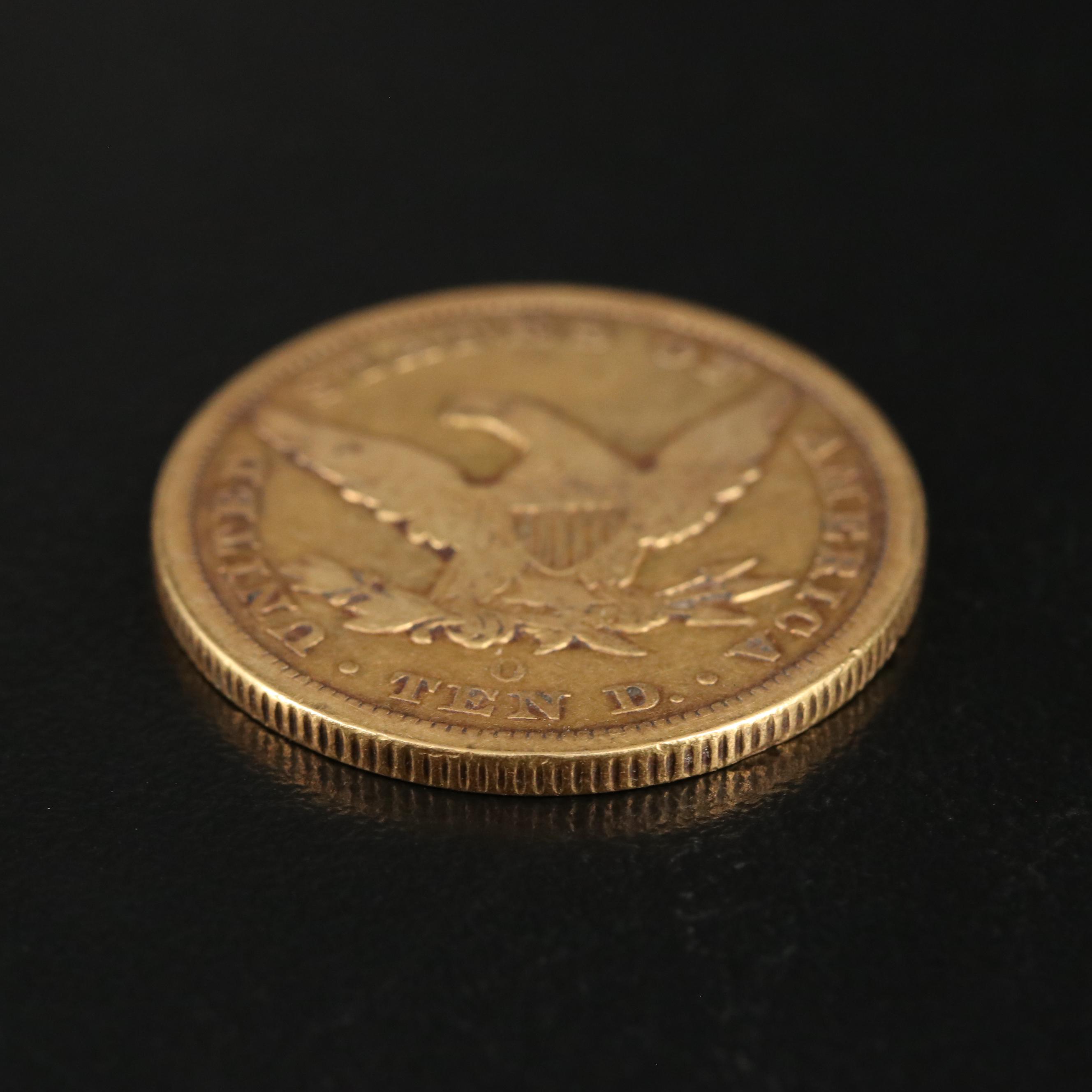 1850-O Liberty Head $10 Gold Coin