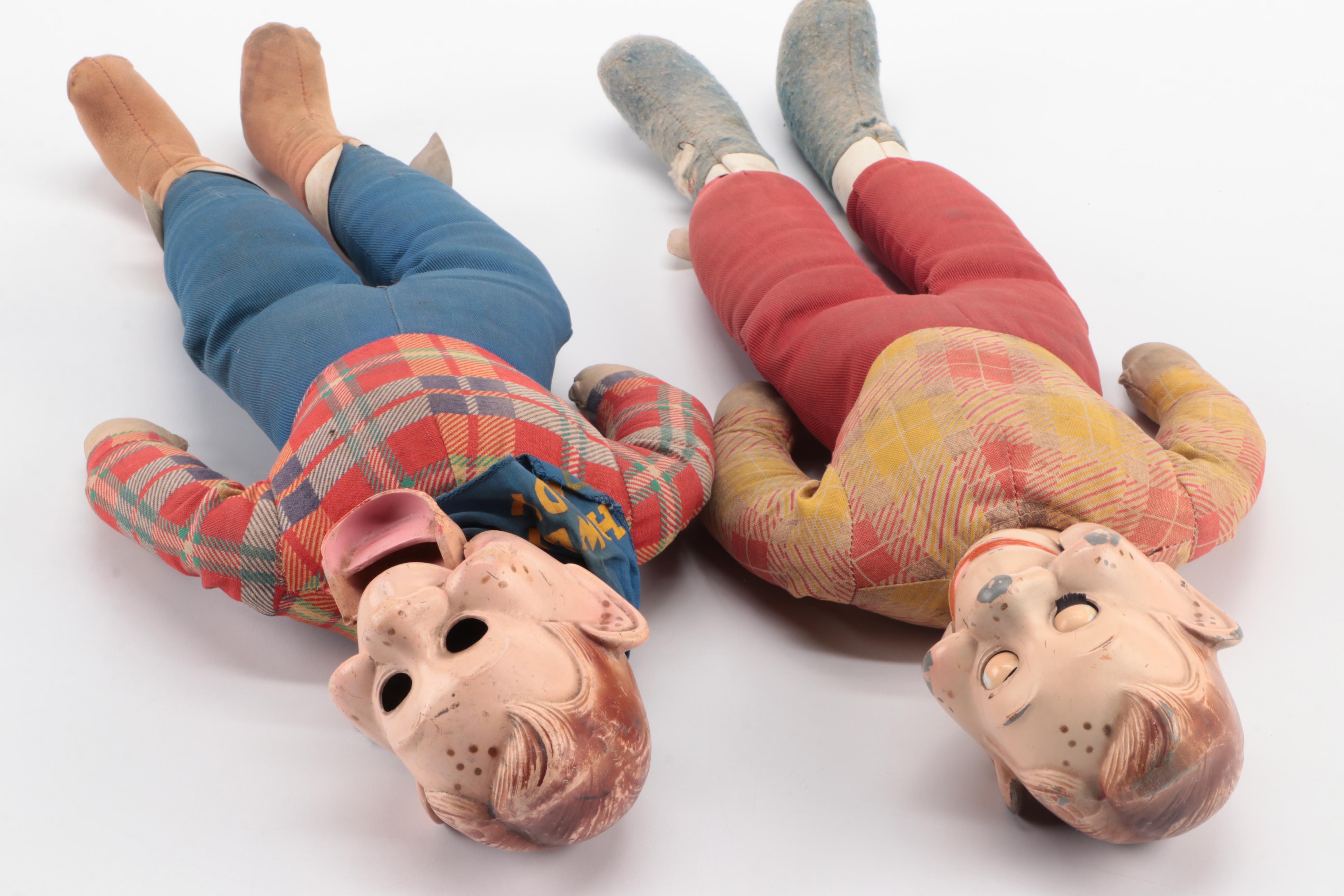 Ideal "Howdy Doody" Ventriloquist Dummies, Mid-20th Century
