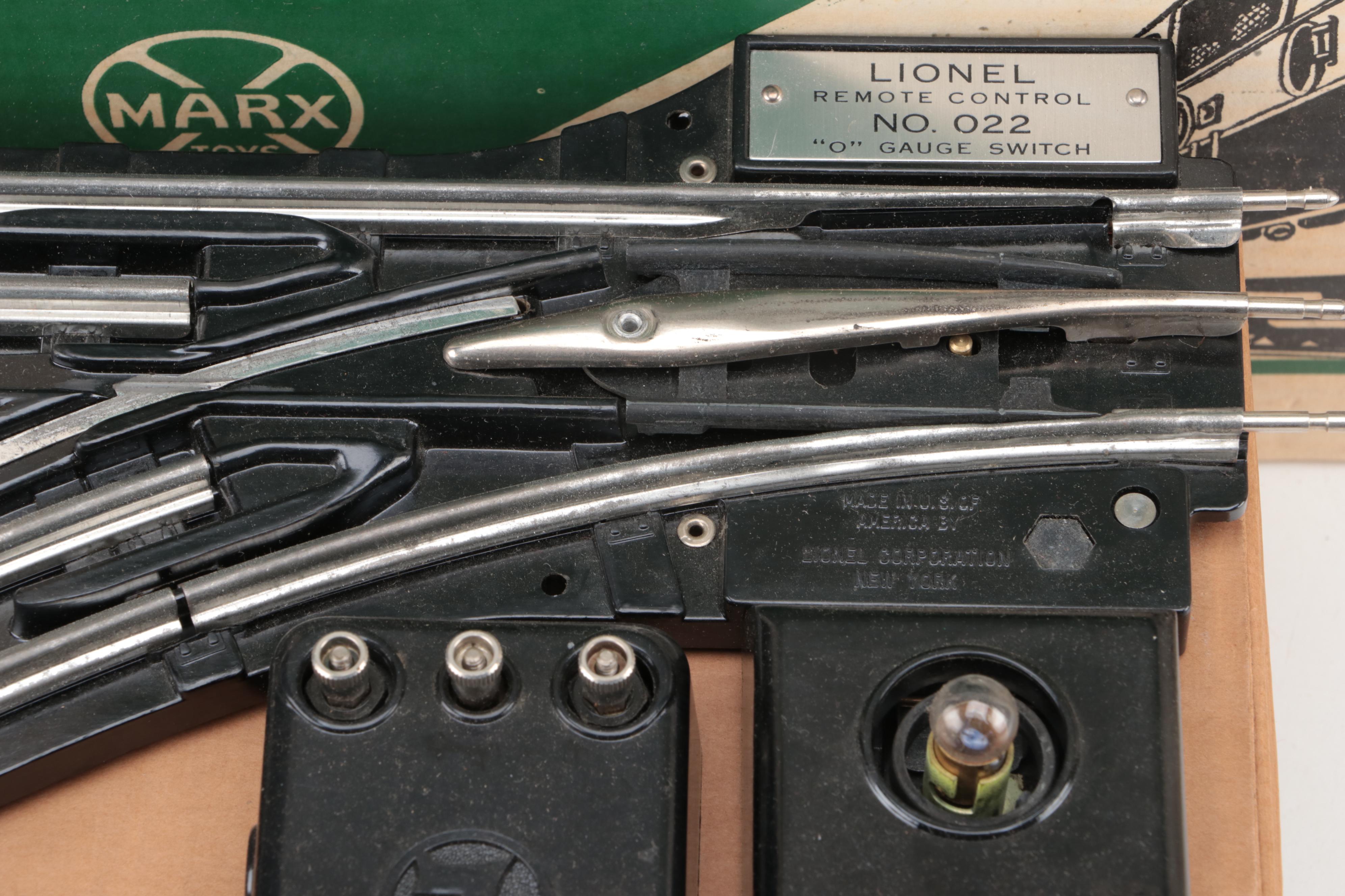 Marx Model Train Set with Lionel Trains with Switches and More