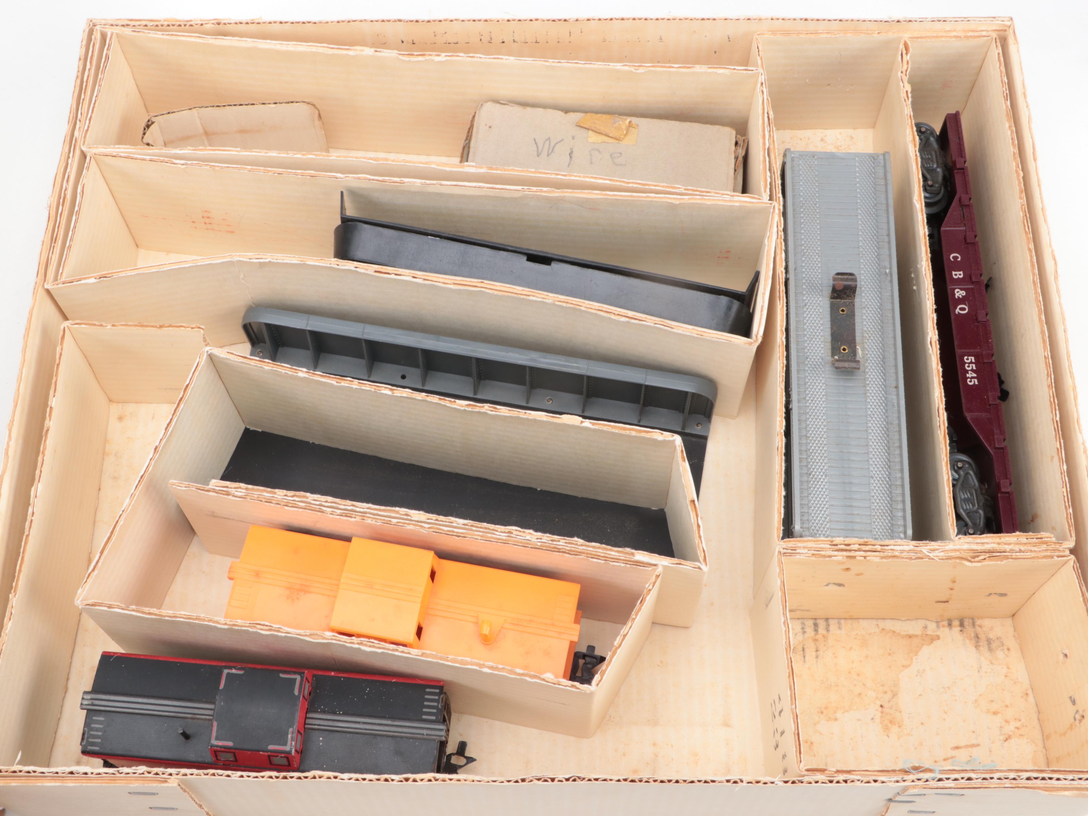 Marx Model Train Set with Lionel Trains with Switches and More