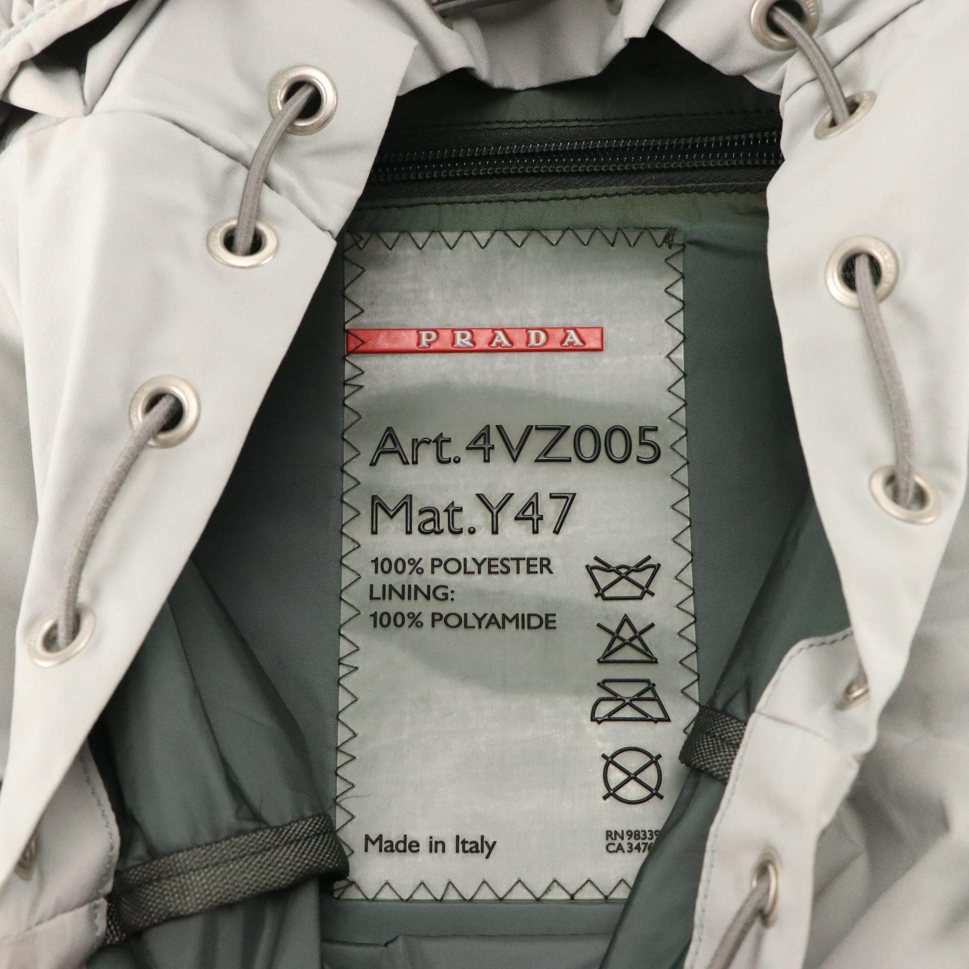 Prada Sport Backpack in Gray Polyester