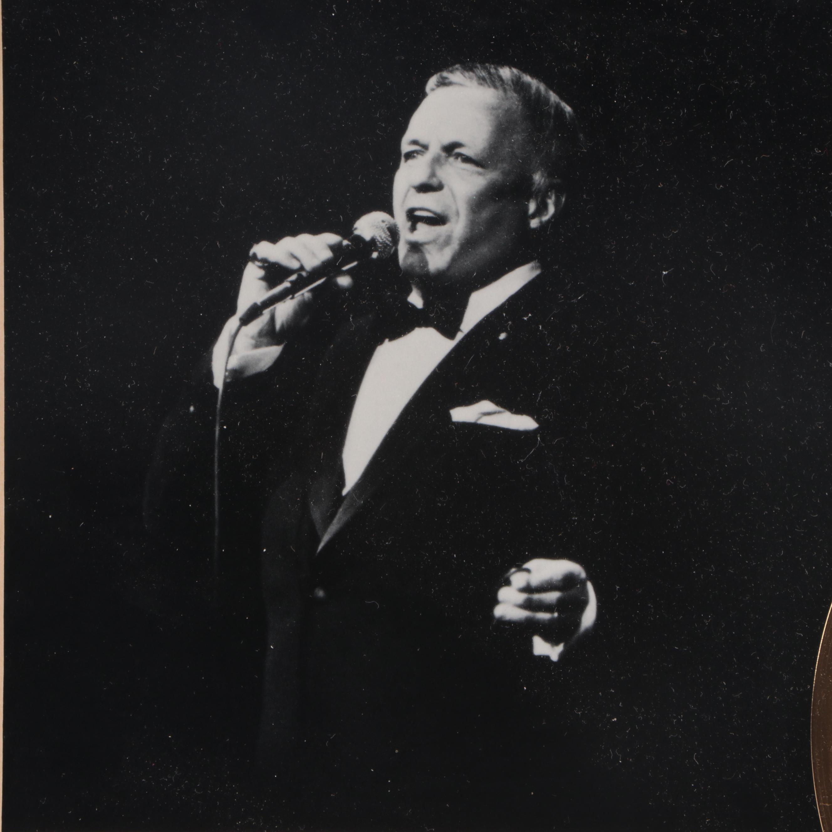 Limited Edition Frank Sinatra Gold Plated Single Display