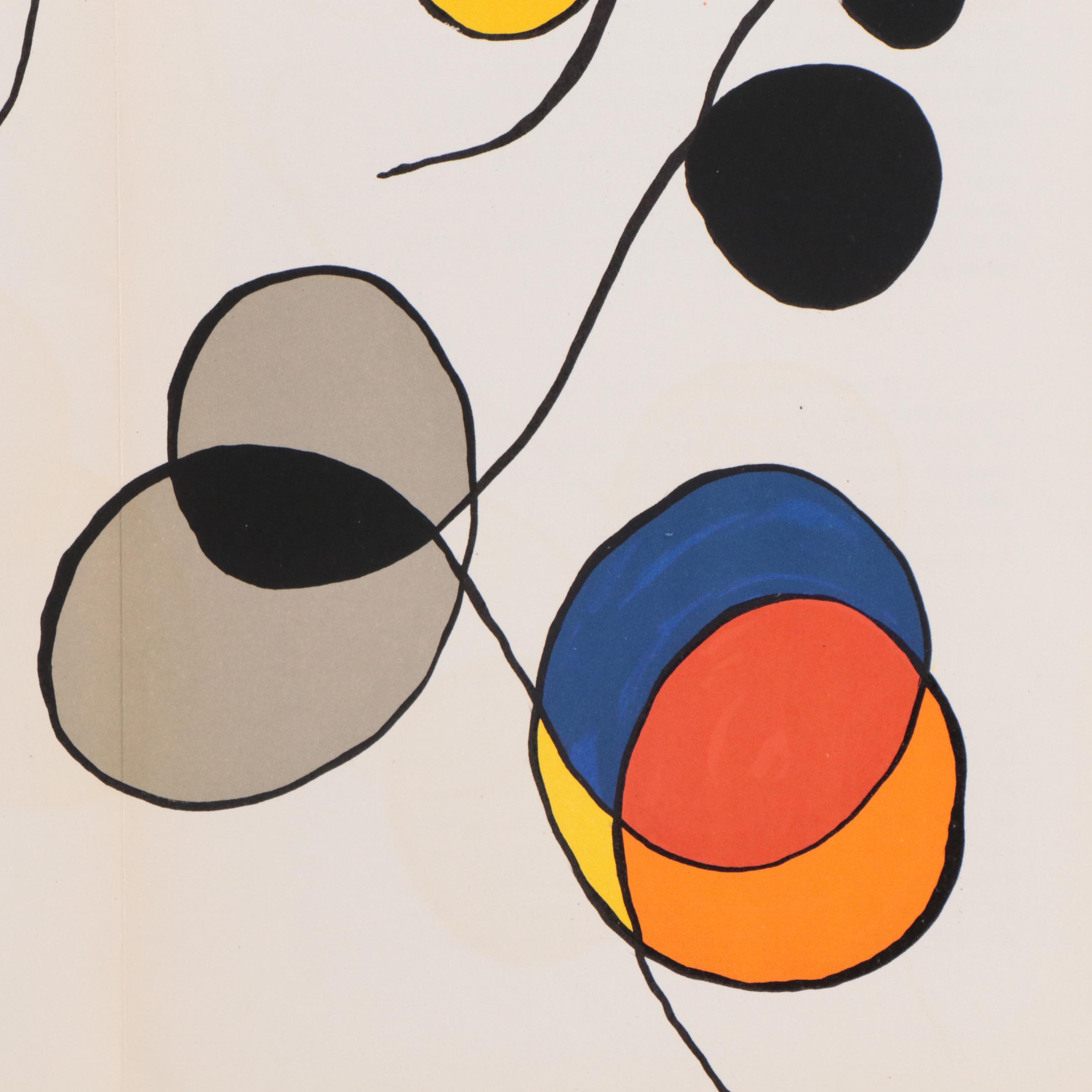 Alexander Calder Double-Page Color Lithograph for "Derrière le Miroir," 1968