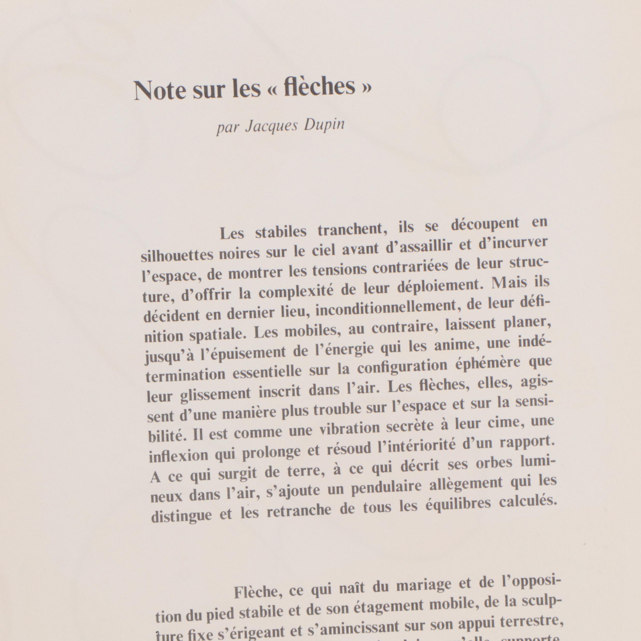 Alexander Calder Double-Page Color Lithograph for "Derrière le Miroir," 1968