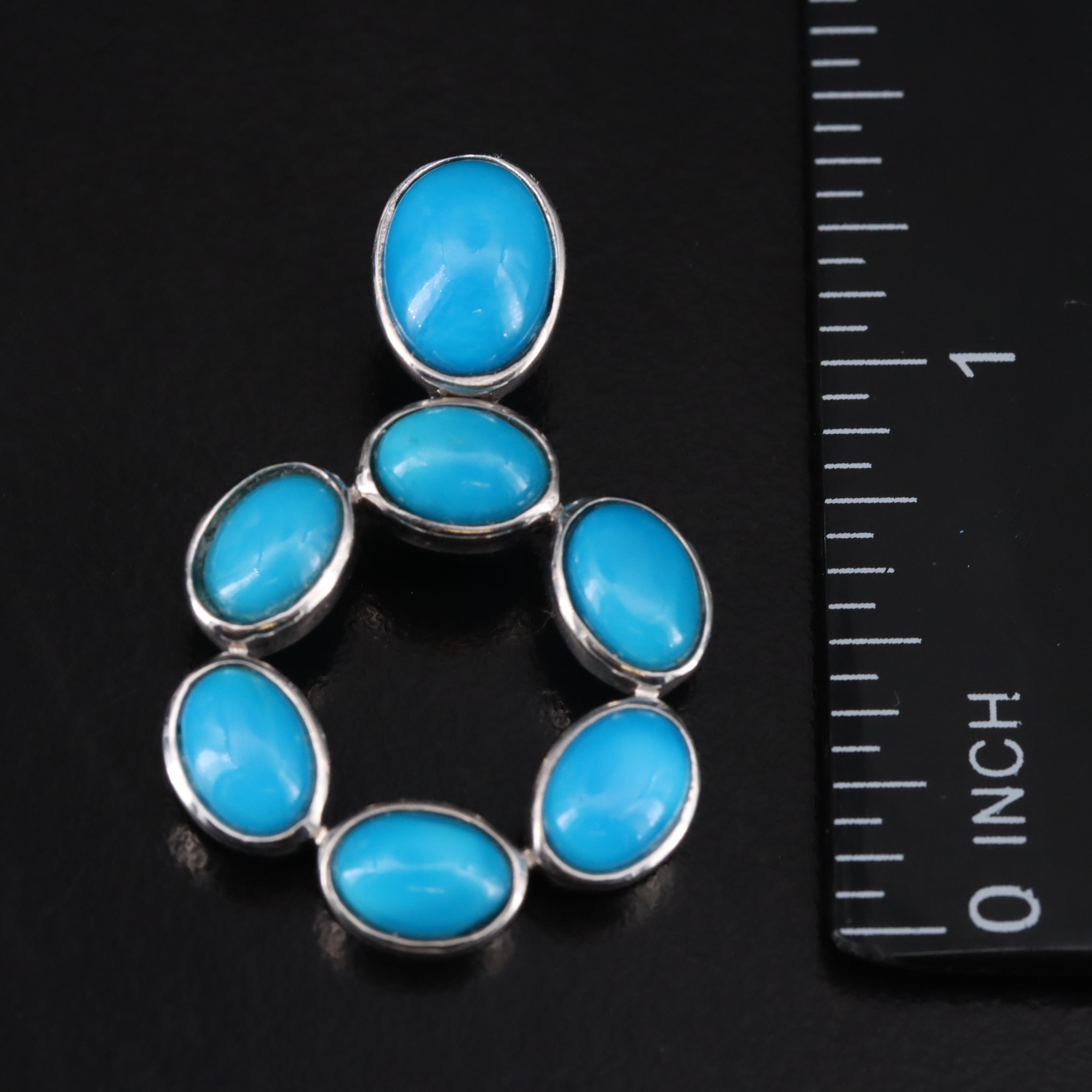 Sterling Turquoise Enhancer Pendant EBTH