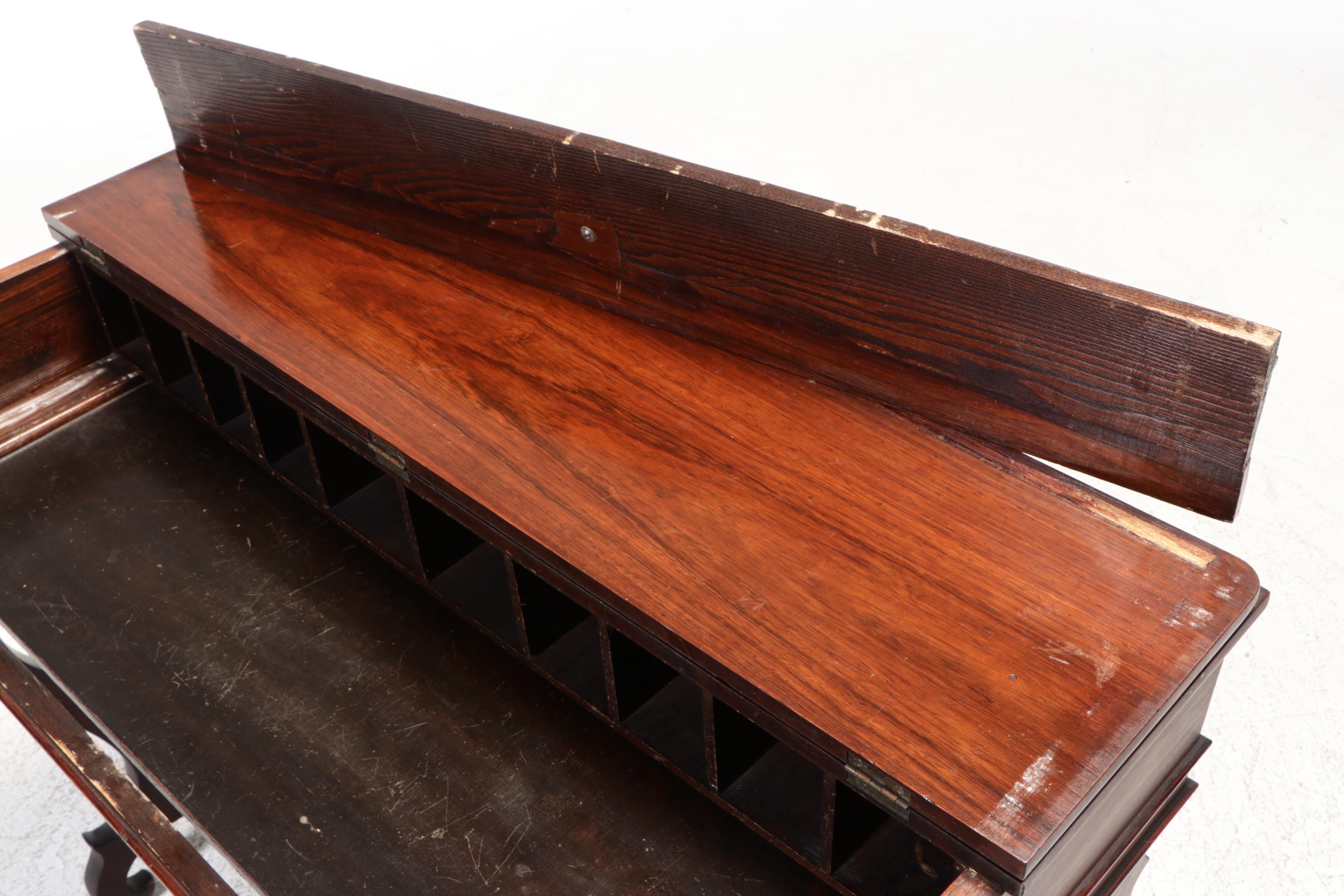 Victorian Rosewood Spinet Desk, Mid to Late 19th Century