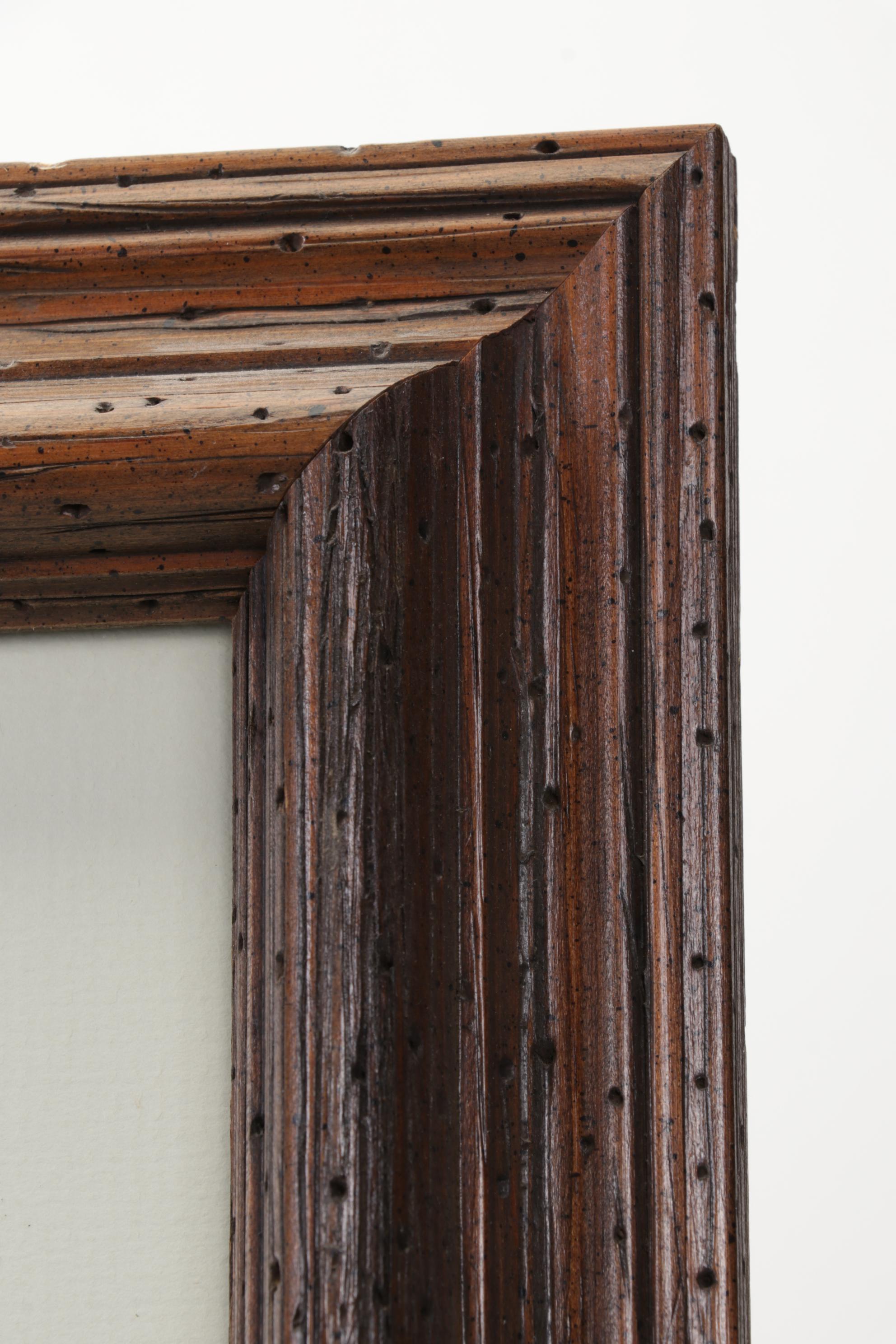 Robert Brubaker Landscape Watercolor Painting "Winter Barn," Late 20th Century