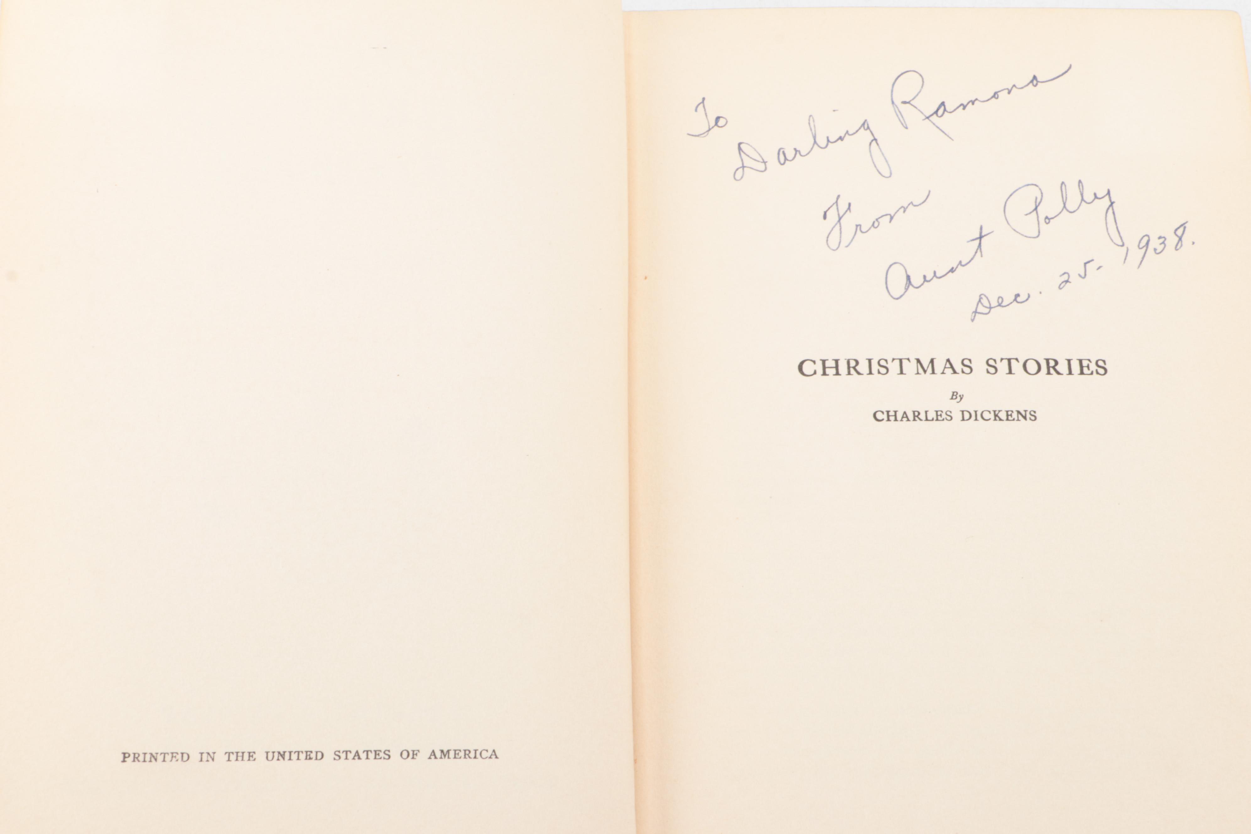 "Christmas Stories" by Charles Dickens with "Rootabaga Stories" and More