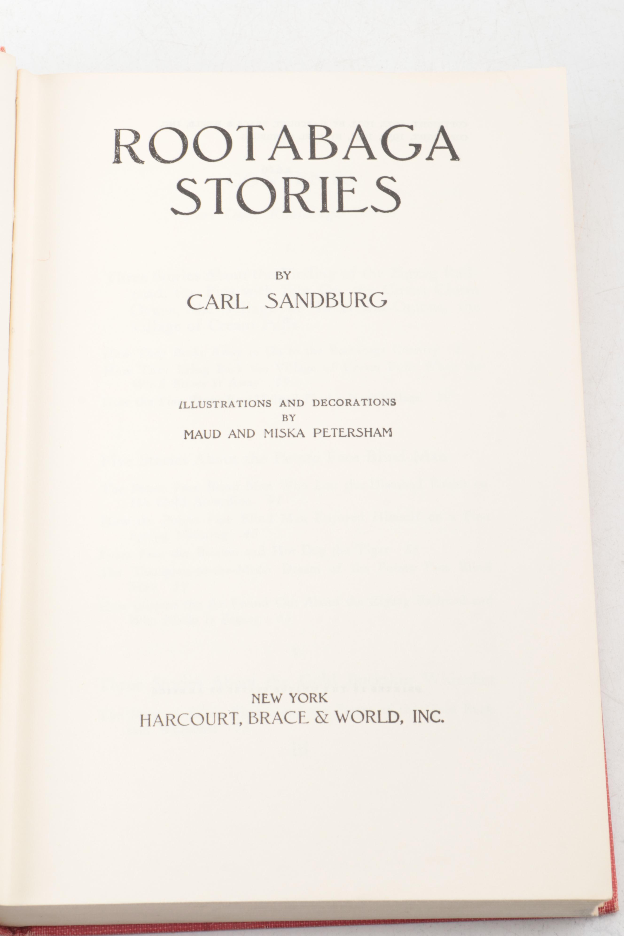 "Christmas Stories" by Charles Dickens with "Rootabaga Stories" and More