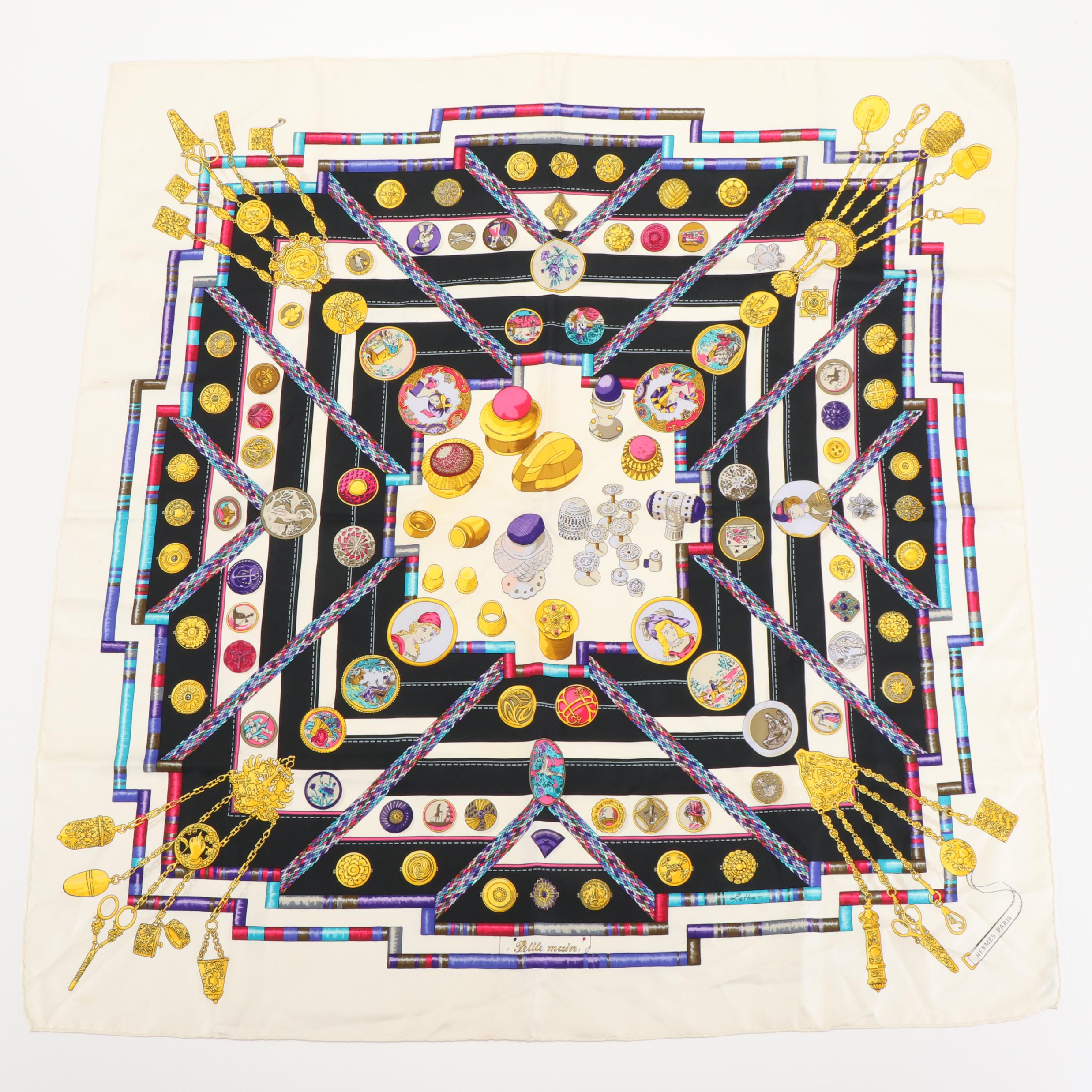 Hermès "Petite Main" Scarf in Silk Twill