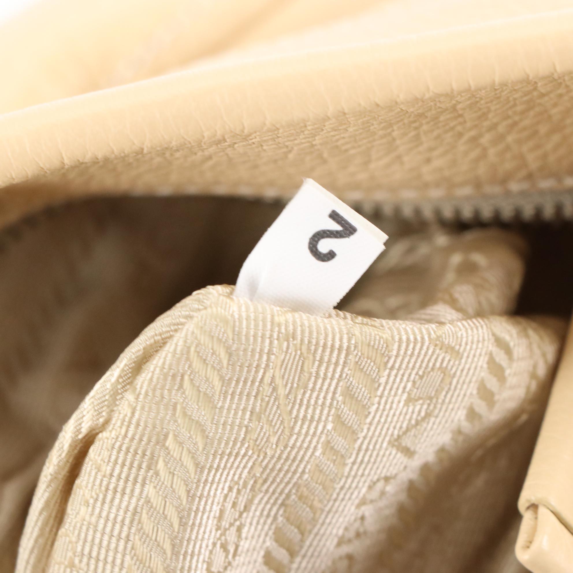 Prada Shoulder Bag in Vitello Daino Leather