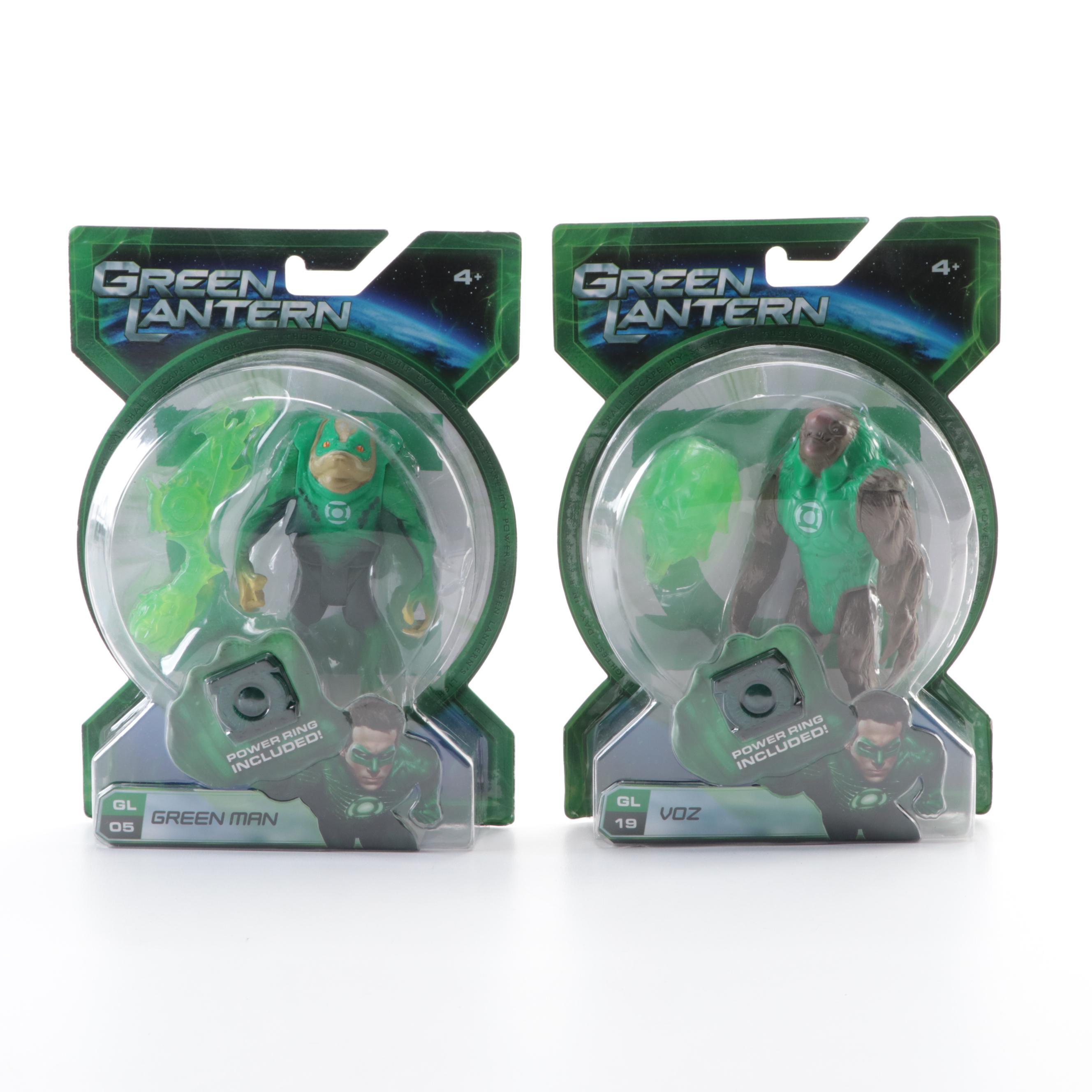 Mattel and Funko Green Man, Hannu and Other Green Lantern Action Figures