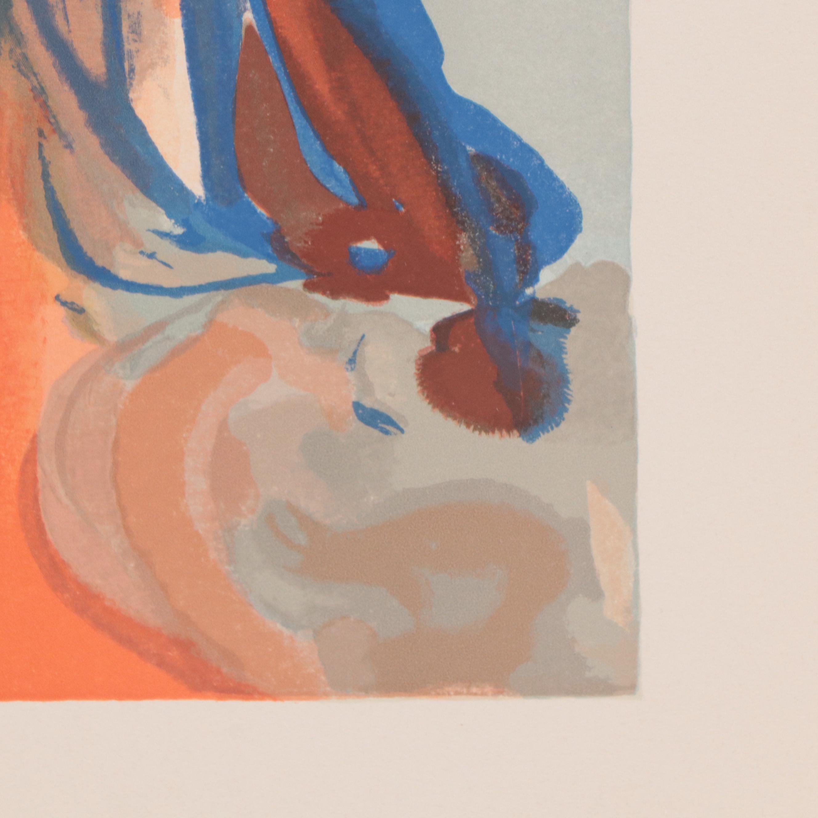 Salvador Dalí Wood Engraving "Appraition de Dité," 1960 - 1964