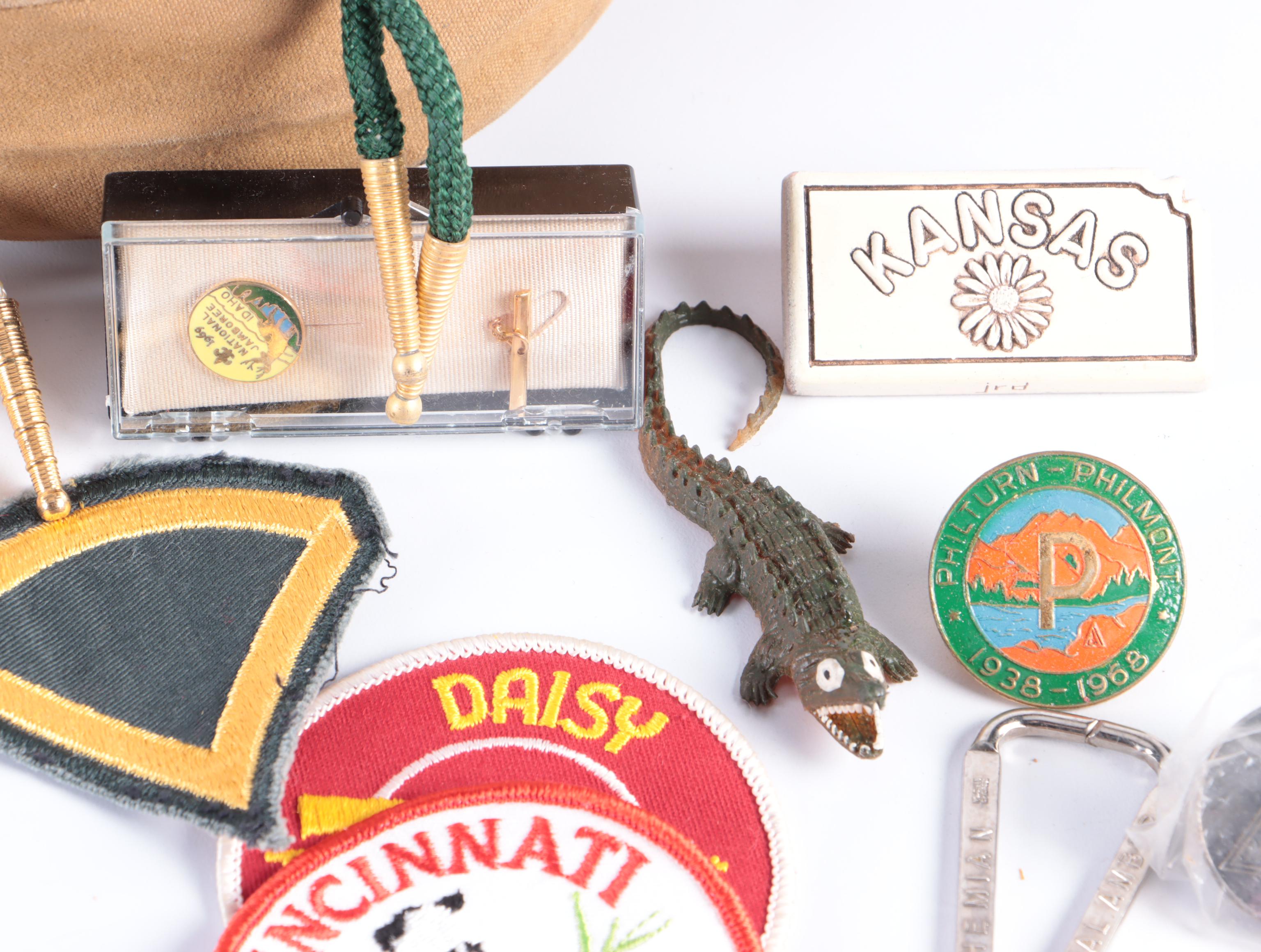 Boy Scouts and U. S. Military Patches, Pinback, Canteen and More