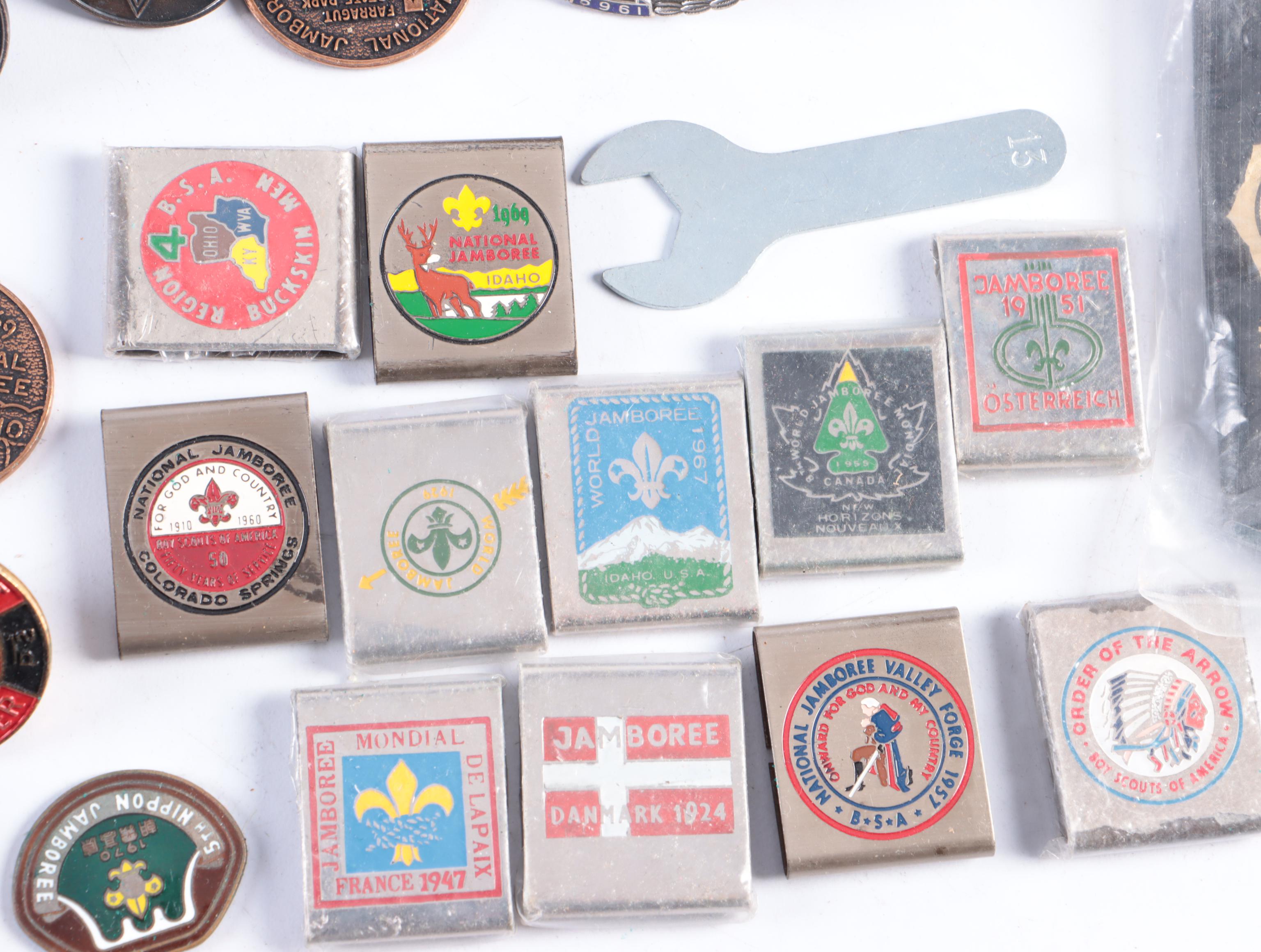 Boy Scouts and U. S. Military Patches, Pinback, Canteen and More