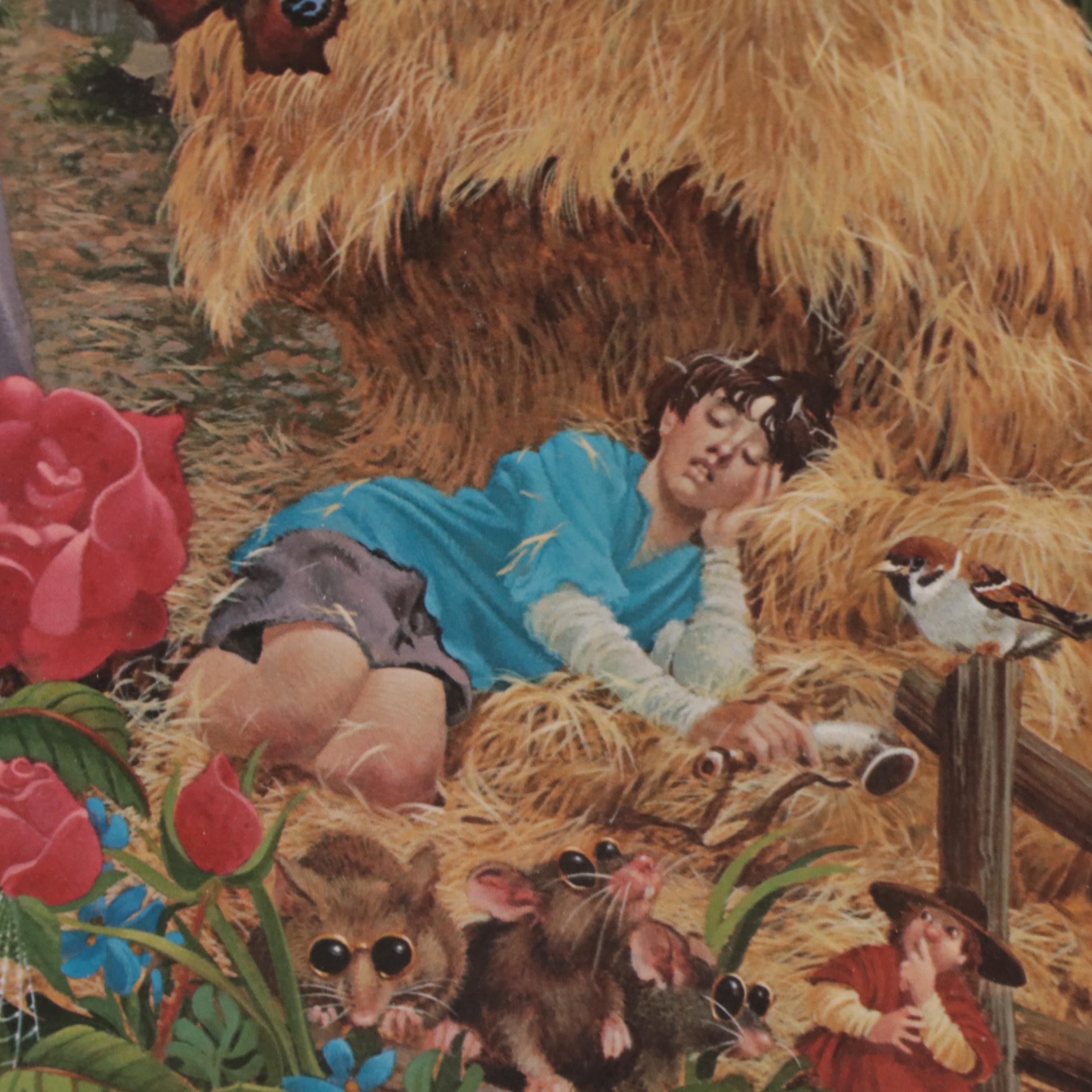 James Christensen Offset Lithograph "Rhymes and Reasons"