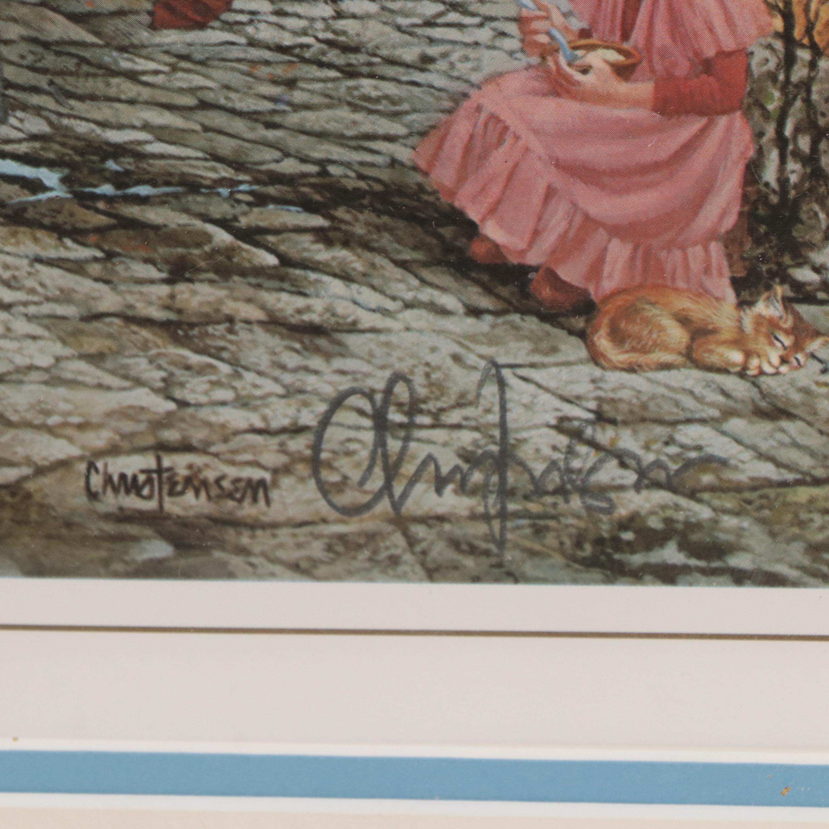 James Christensen Offset Lithograph "Rhymes and Reasons"