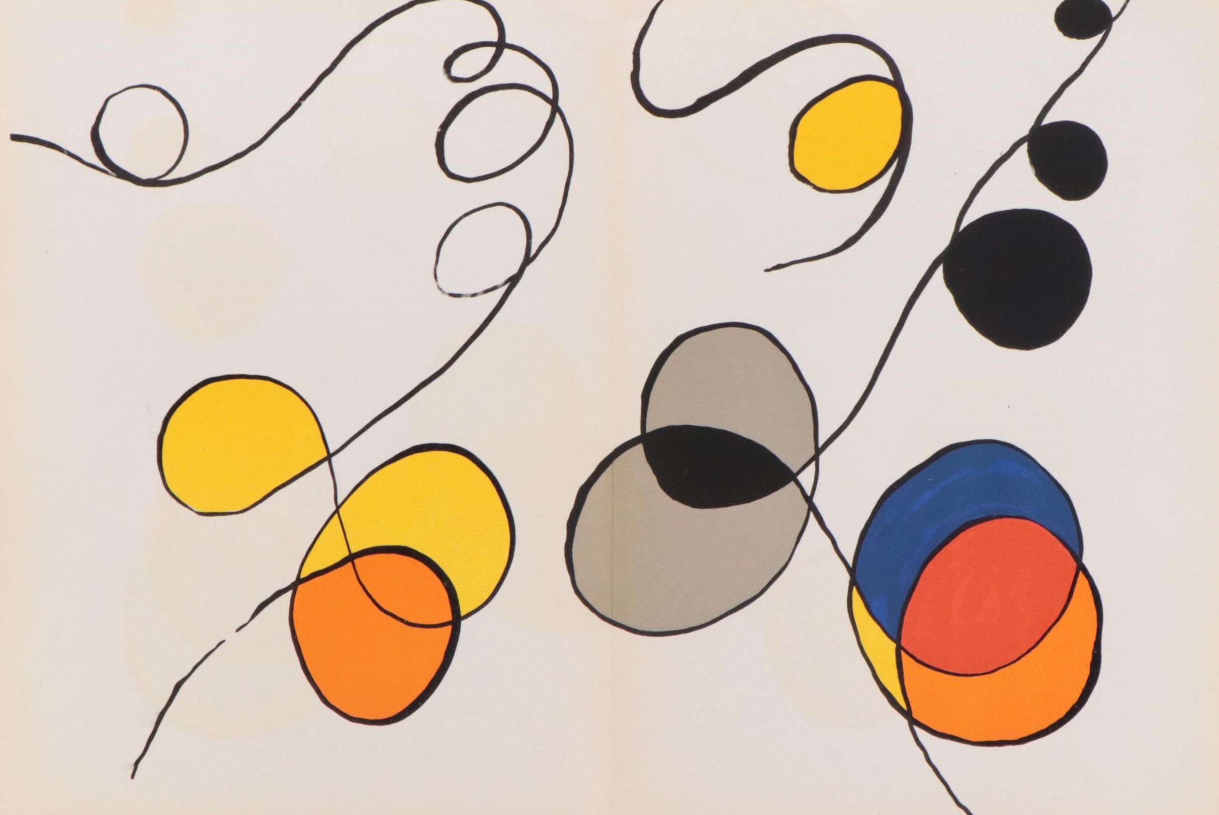 Alexander Calder Double-Page Color Lithograph for "Derrière le Miroir," 1968