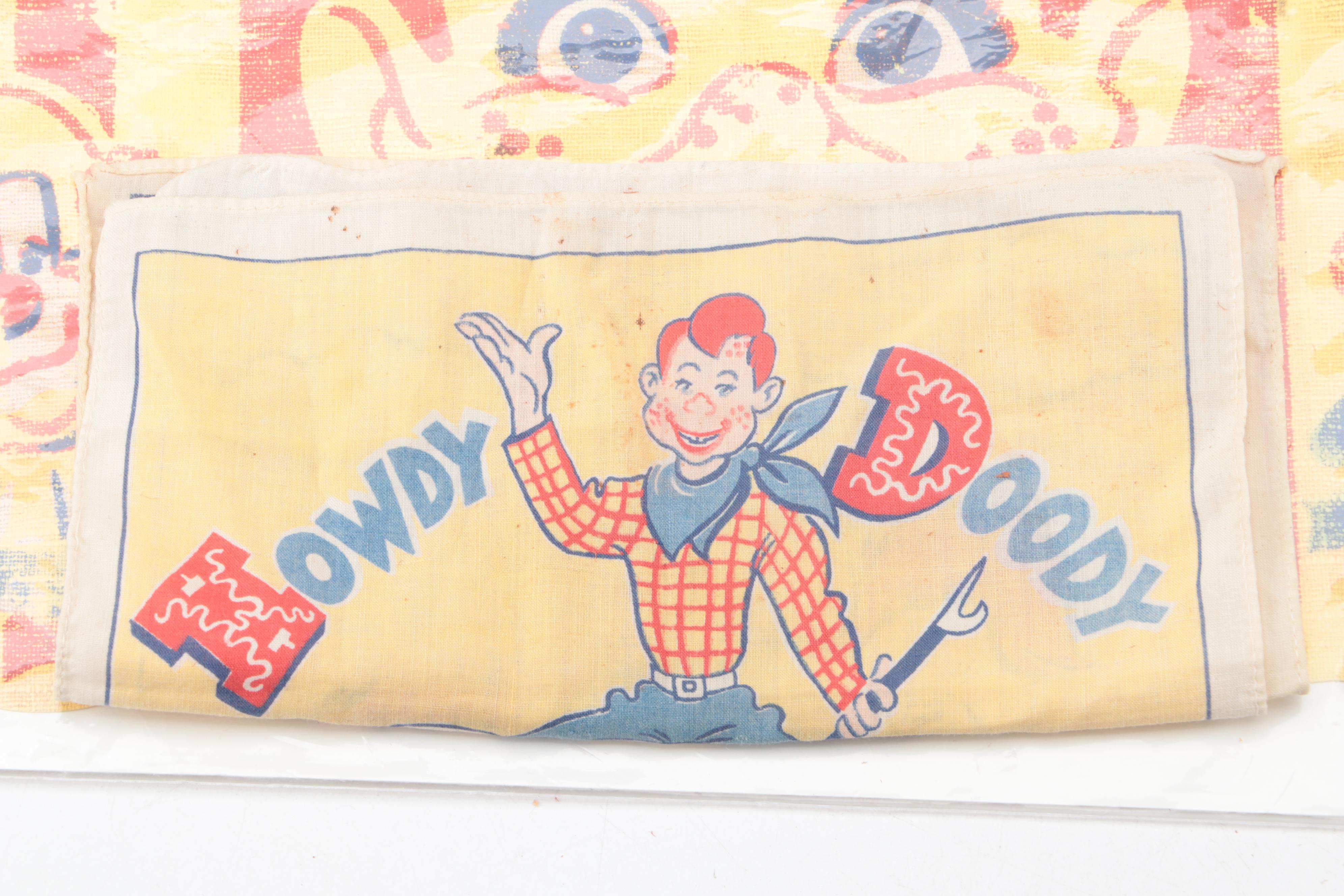 Howdy Doody Tableware with Other Collectibles, Mid-20th Century