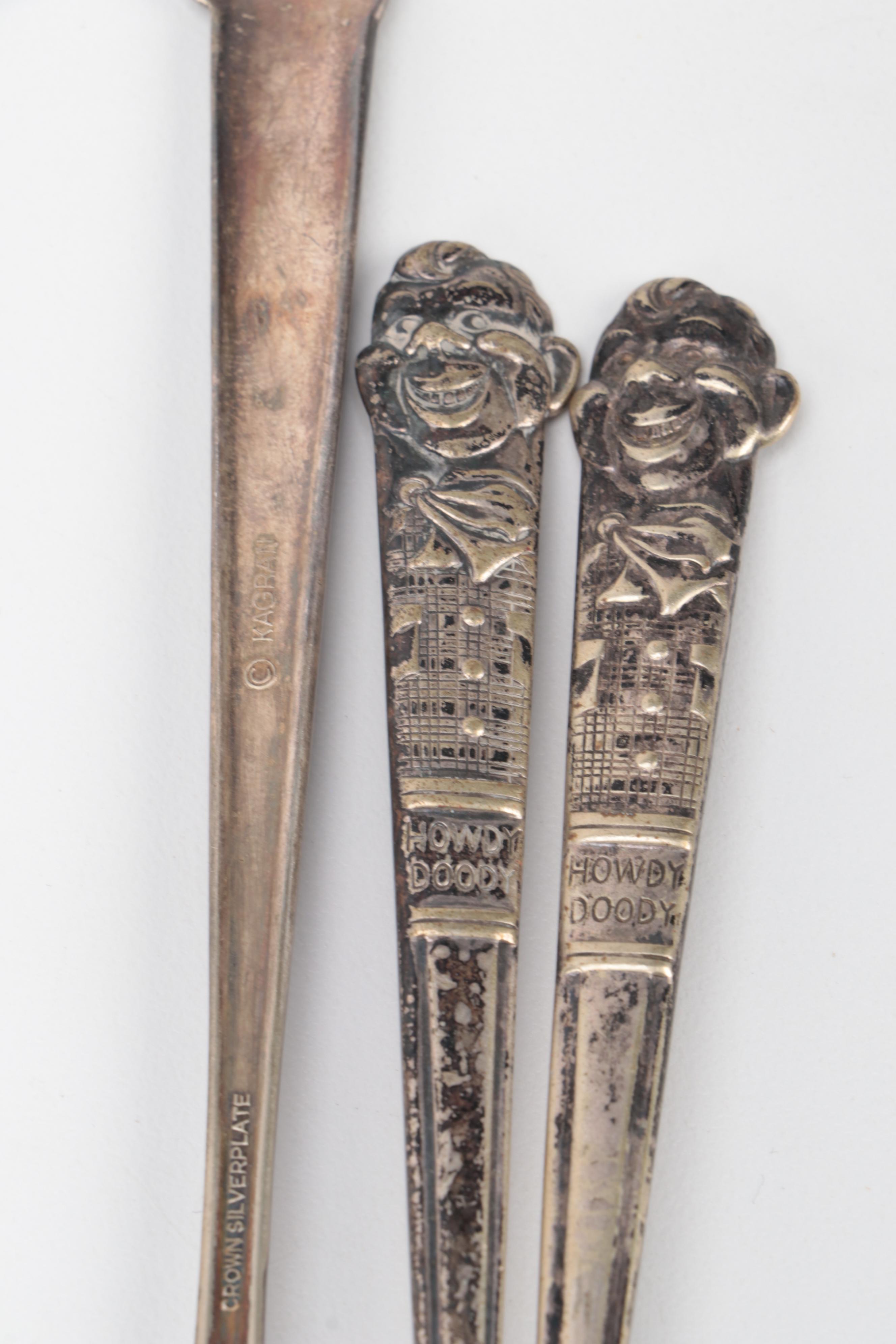 Howdy Doody Tableware with Other Collectibles, Mid-20th Century