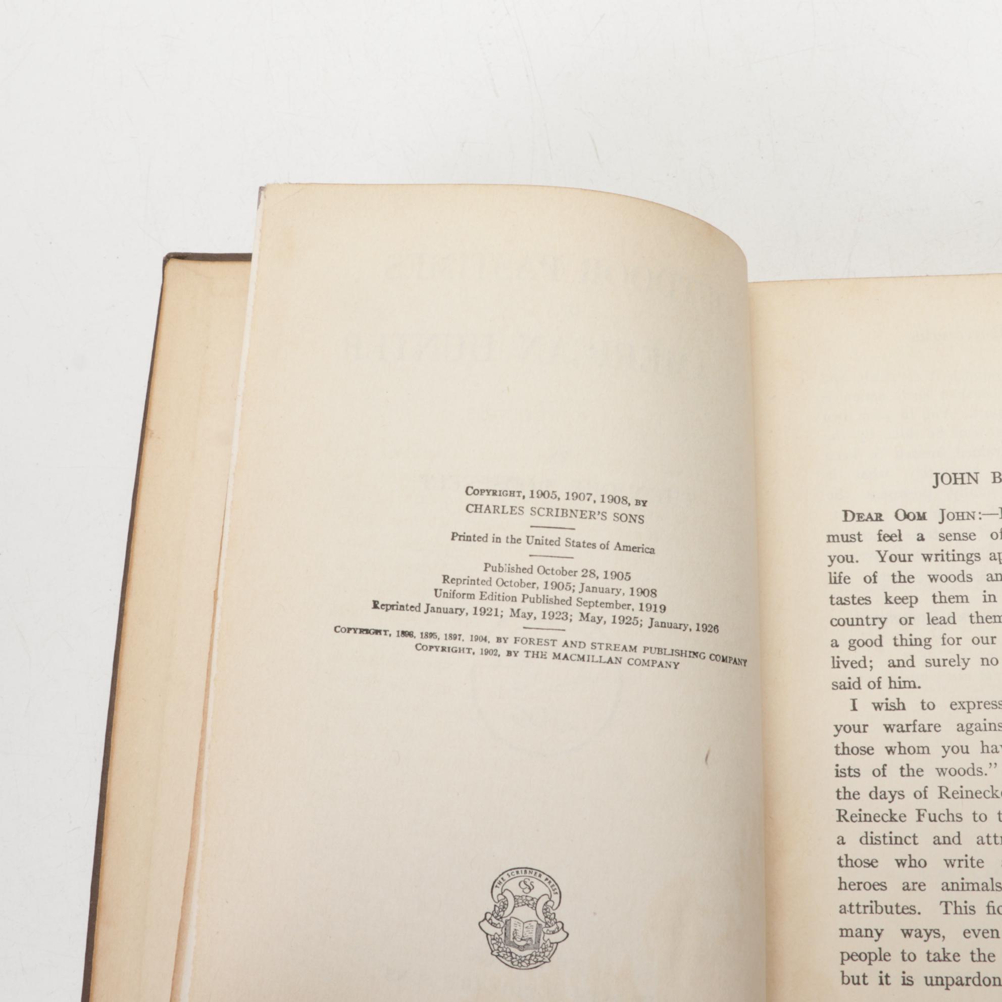 "An Autobiography," "African Game Trails," and More by Theodore Roosevelt, 1926