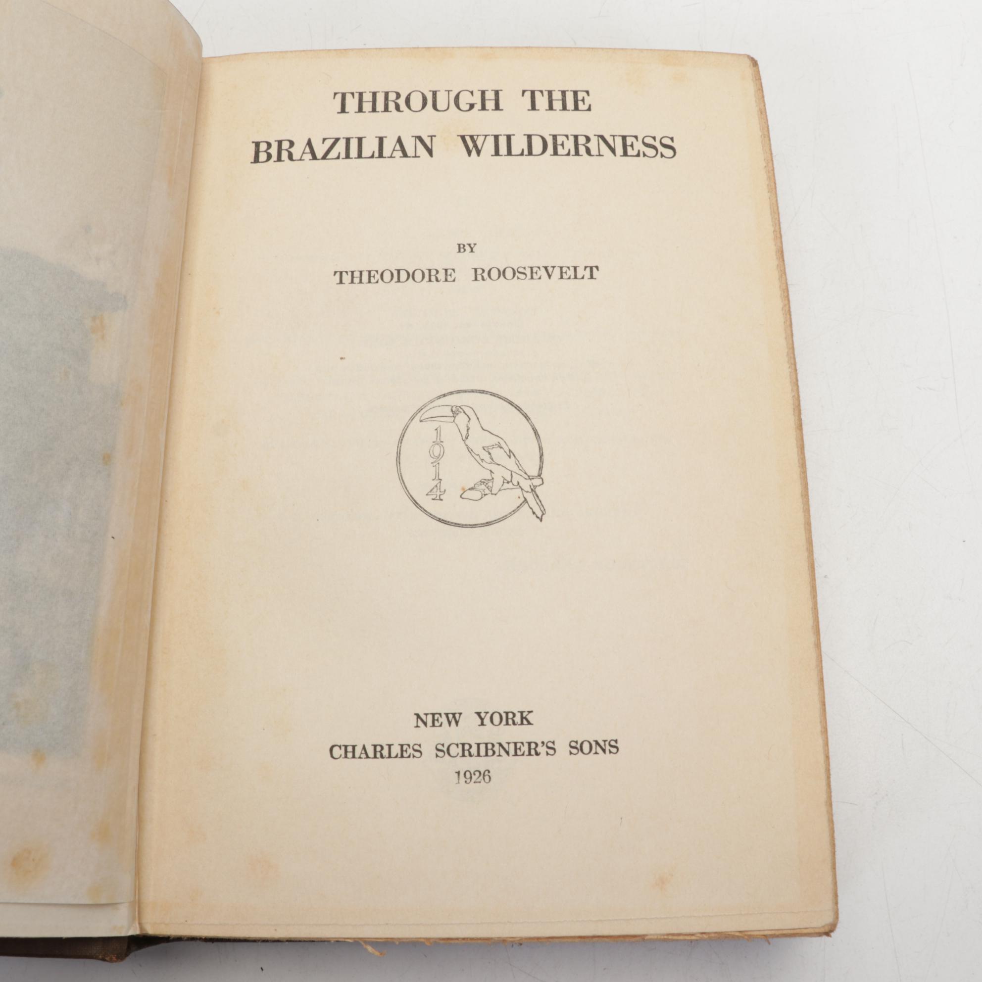"An Autobiography," "African Game Trails," and More by Theodore Roosevelt, 1926