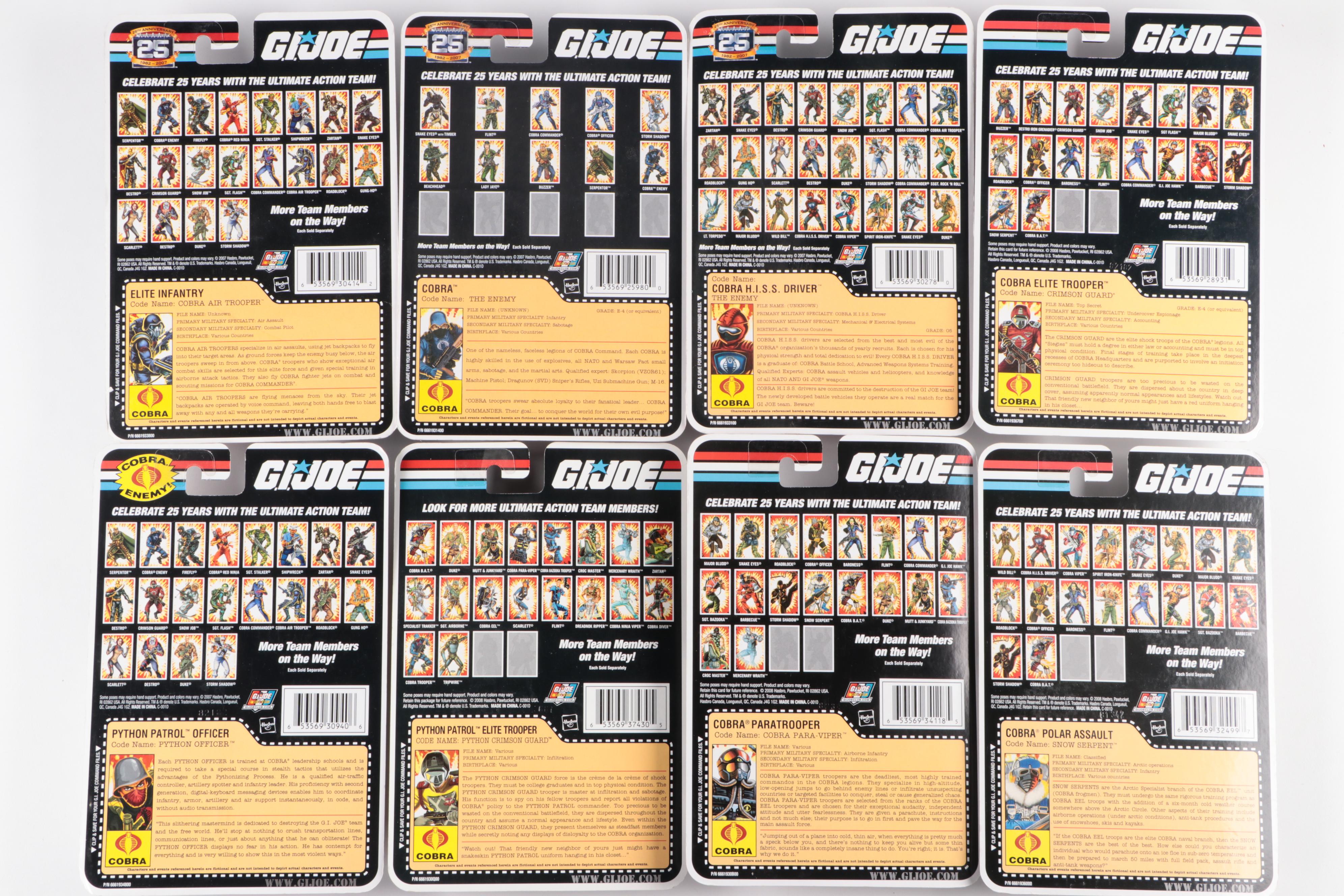 G.I.Joe Cobra Enemy Action Figures