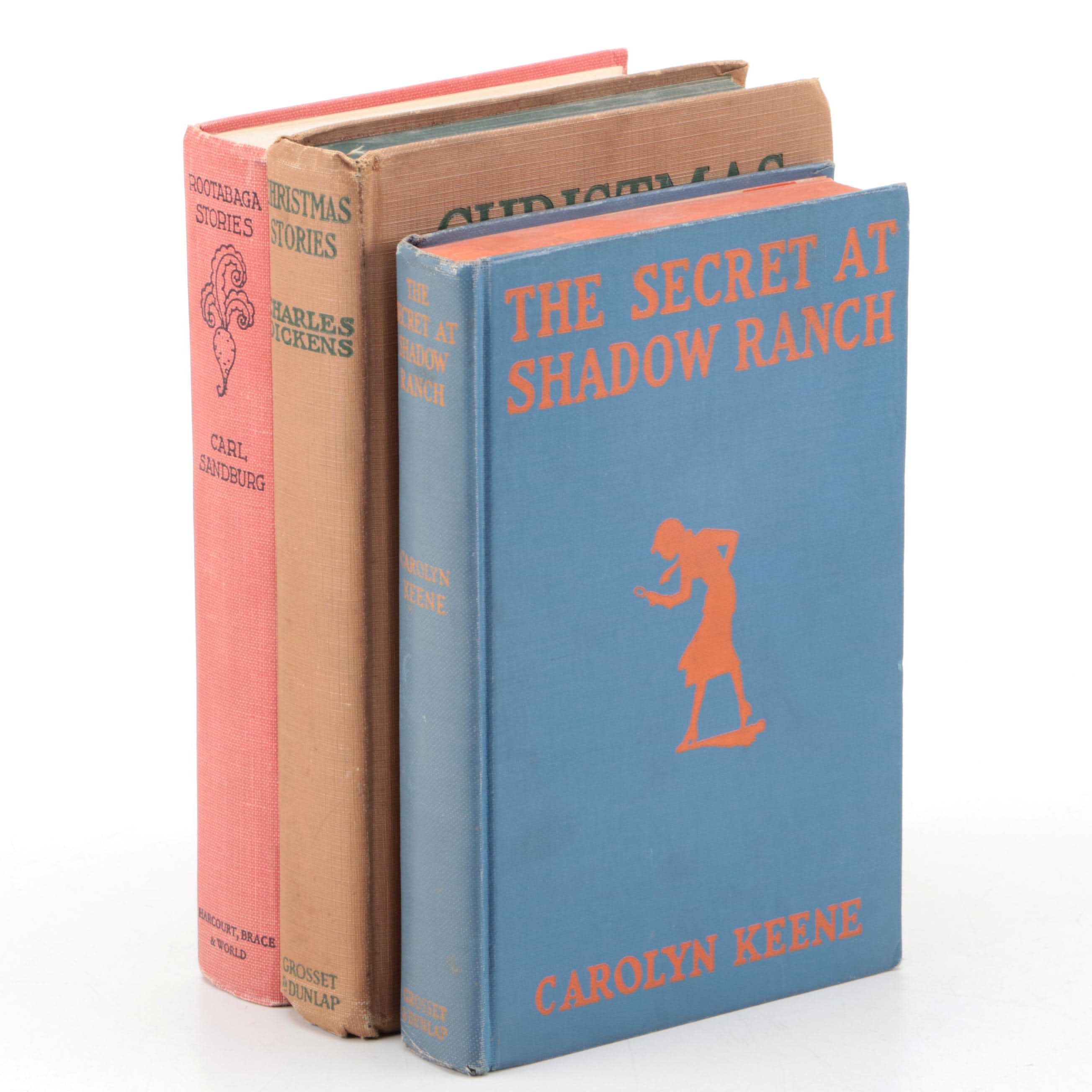 "Christmas Stories" by Charles Dickens with "Rootabaga Stories" and More