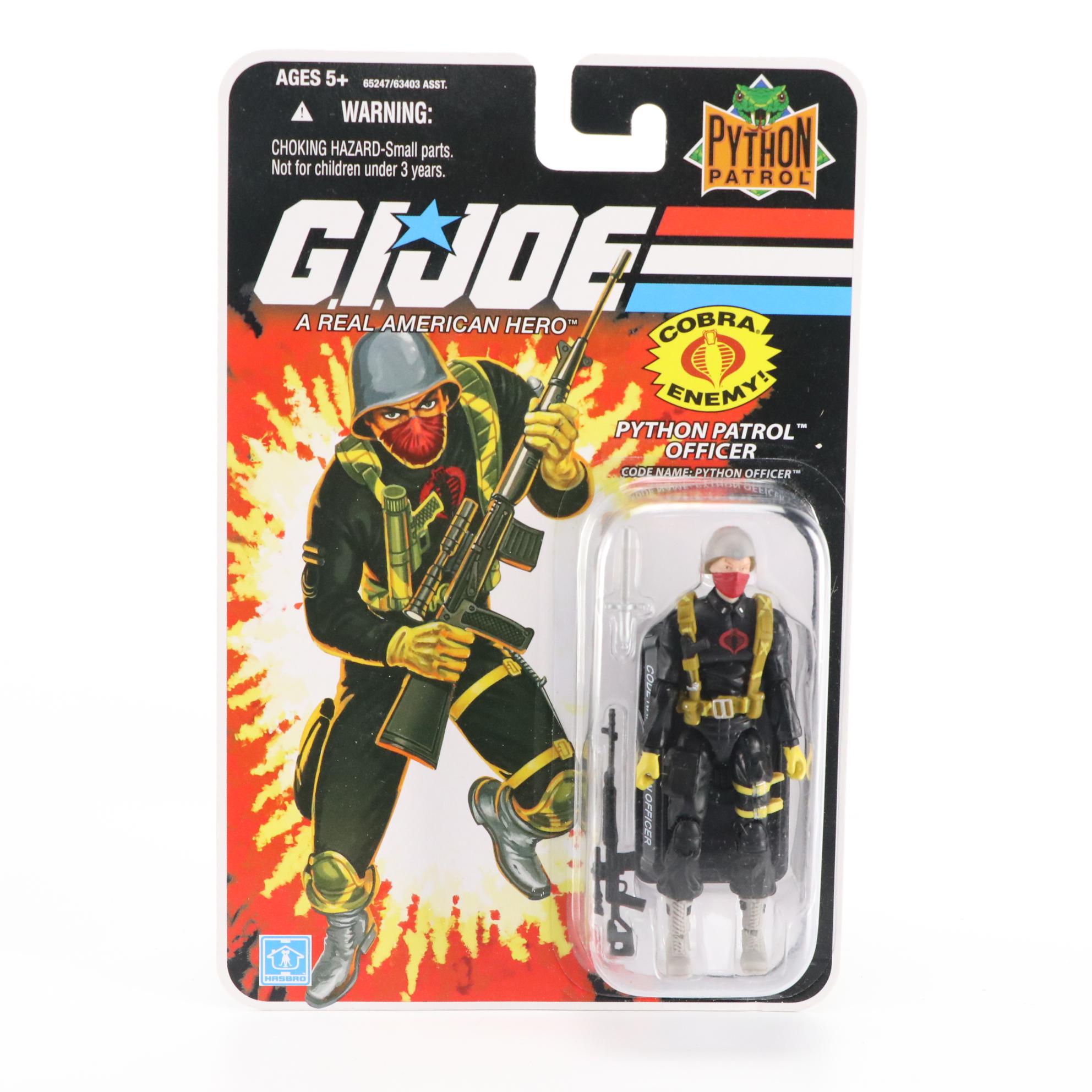 Hasbro Python Patrol Officer, Iron Grenadier, Zartan and Other G. I. Joe Figures