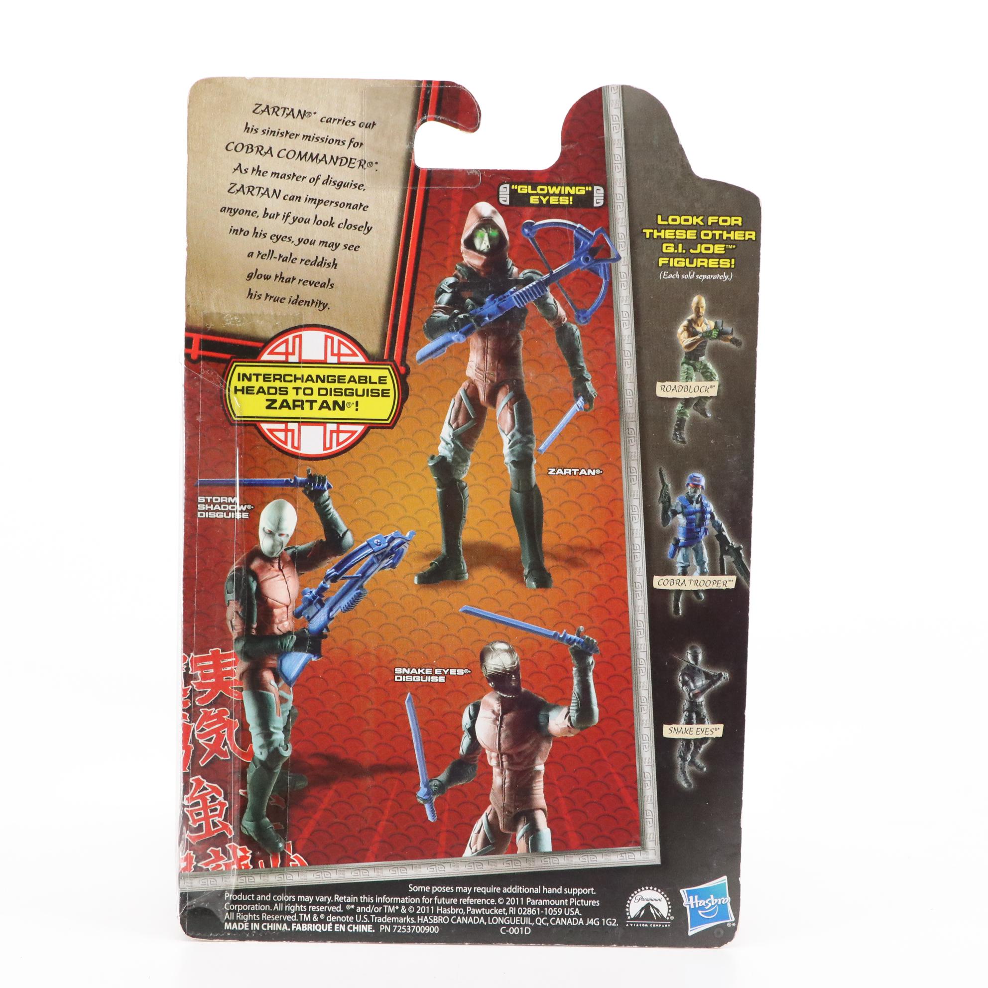 Hasbro Python Patrol Officer, Iron Grenadier, Zartan and Other G. I. Joe Figures