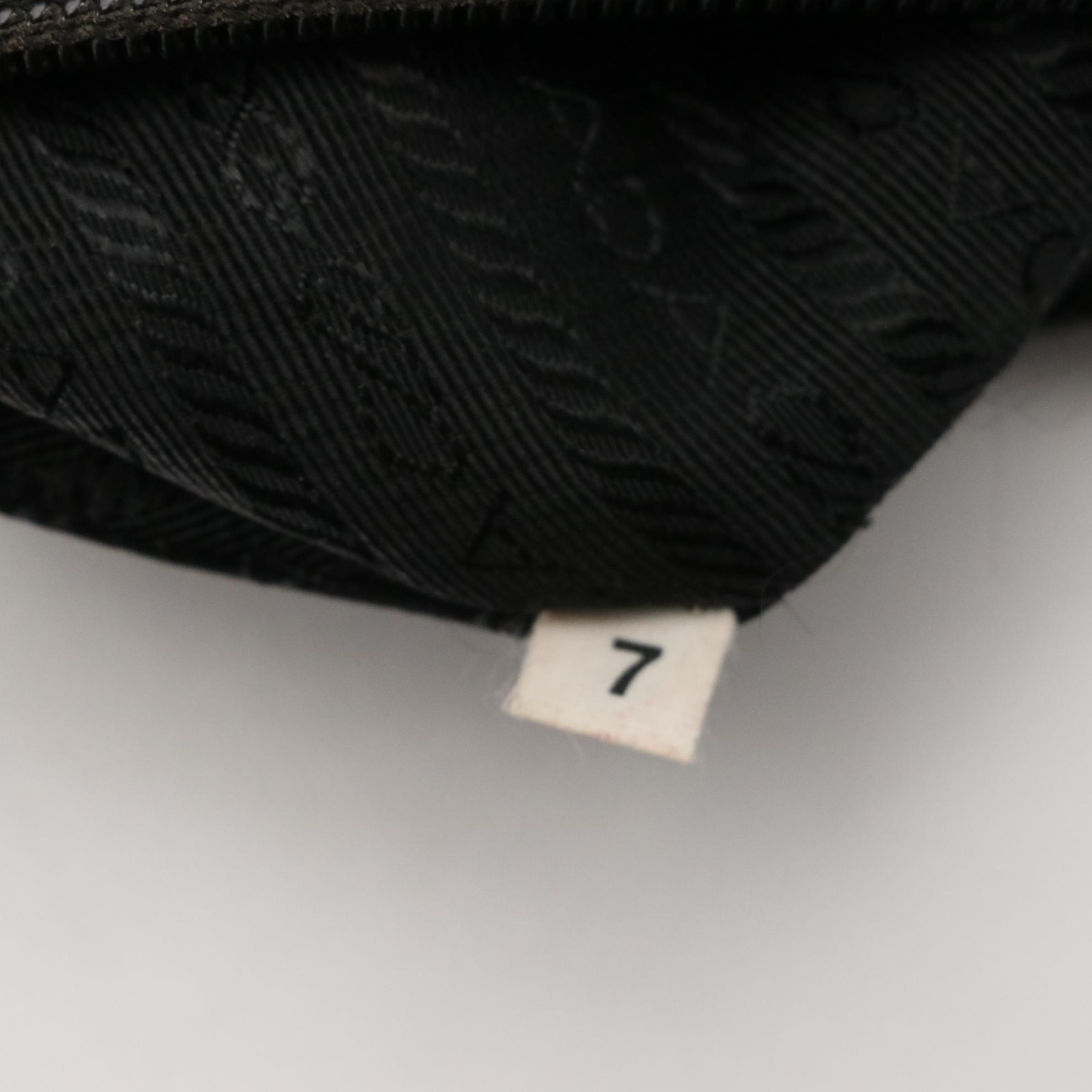 Prada Tessuto Flat Messenger Black Nylon Crossbody