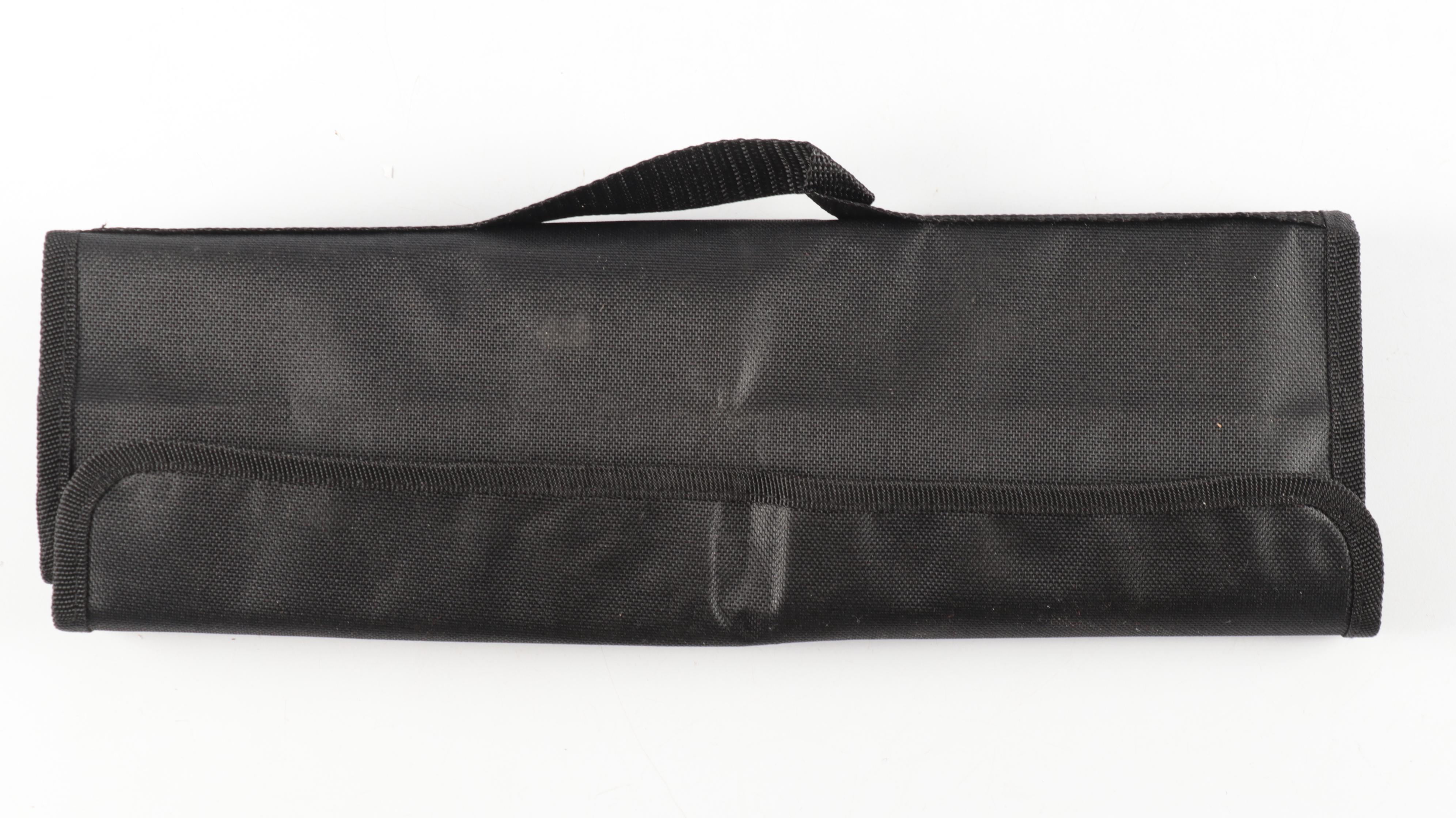 Yang Jiang Cheetah Print Carving and Butcher Knives with Knife Roll