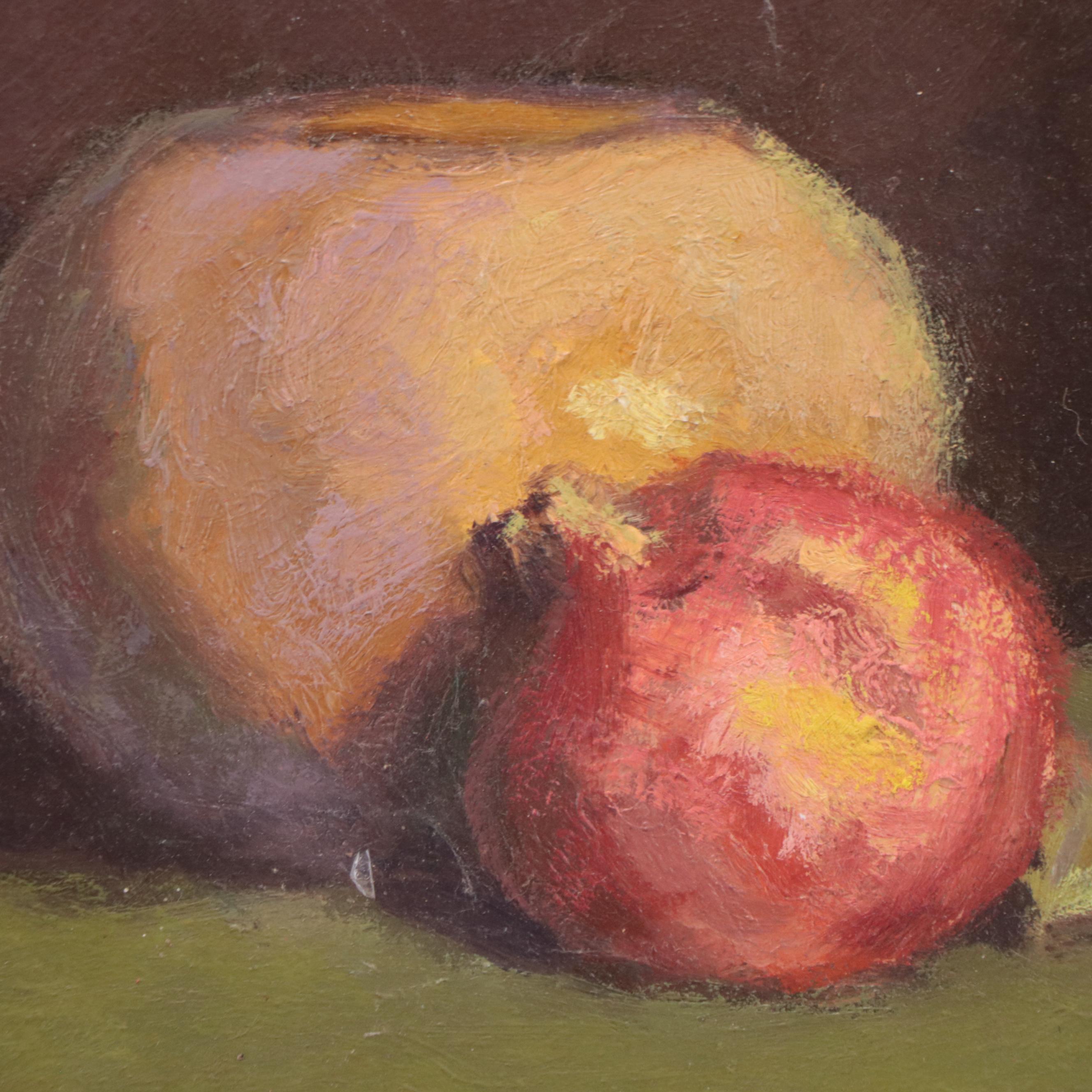 R. Cheatwood Still Life Oil Painting "Pomegranits"
