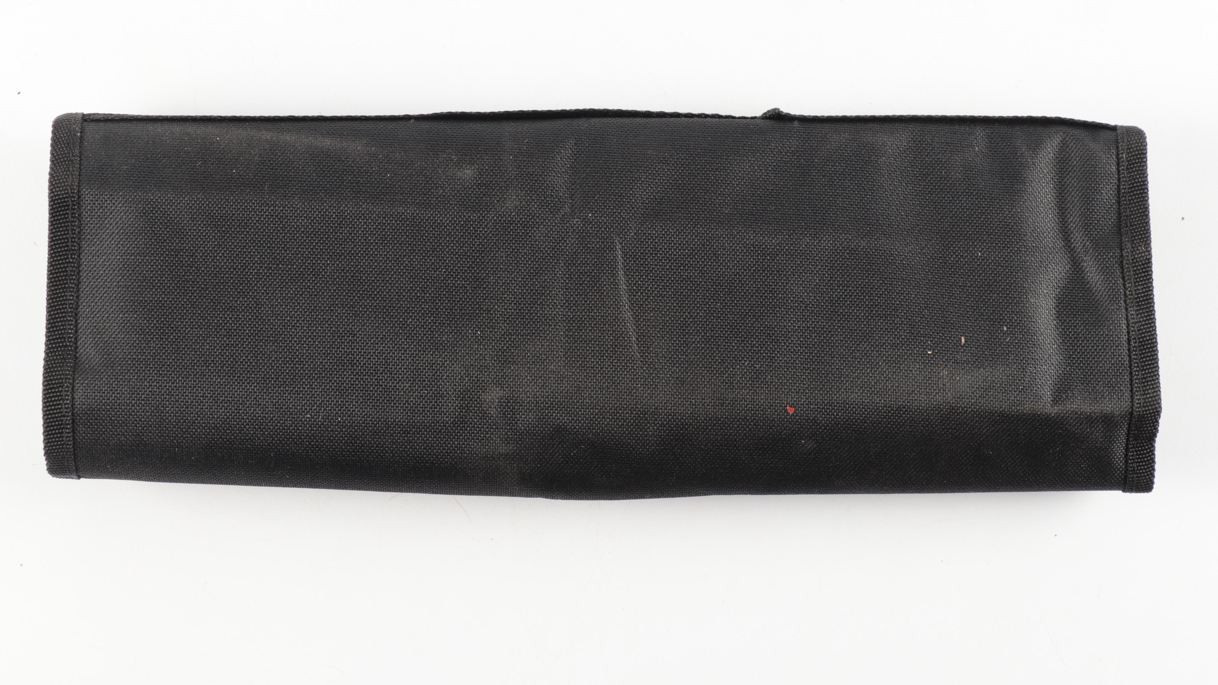 Yang Jiang Cheetah Print Carving Knife Set with Knife Roll