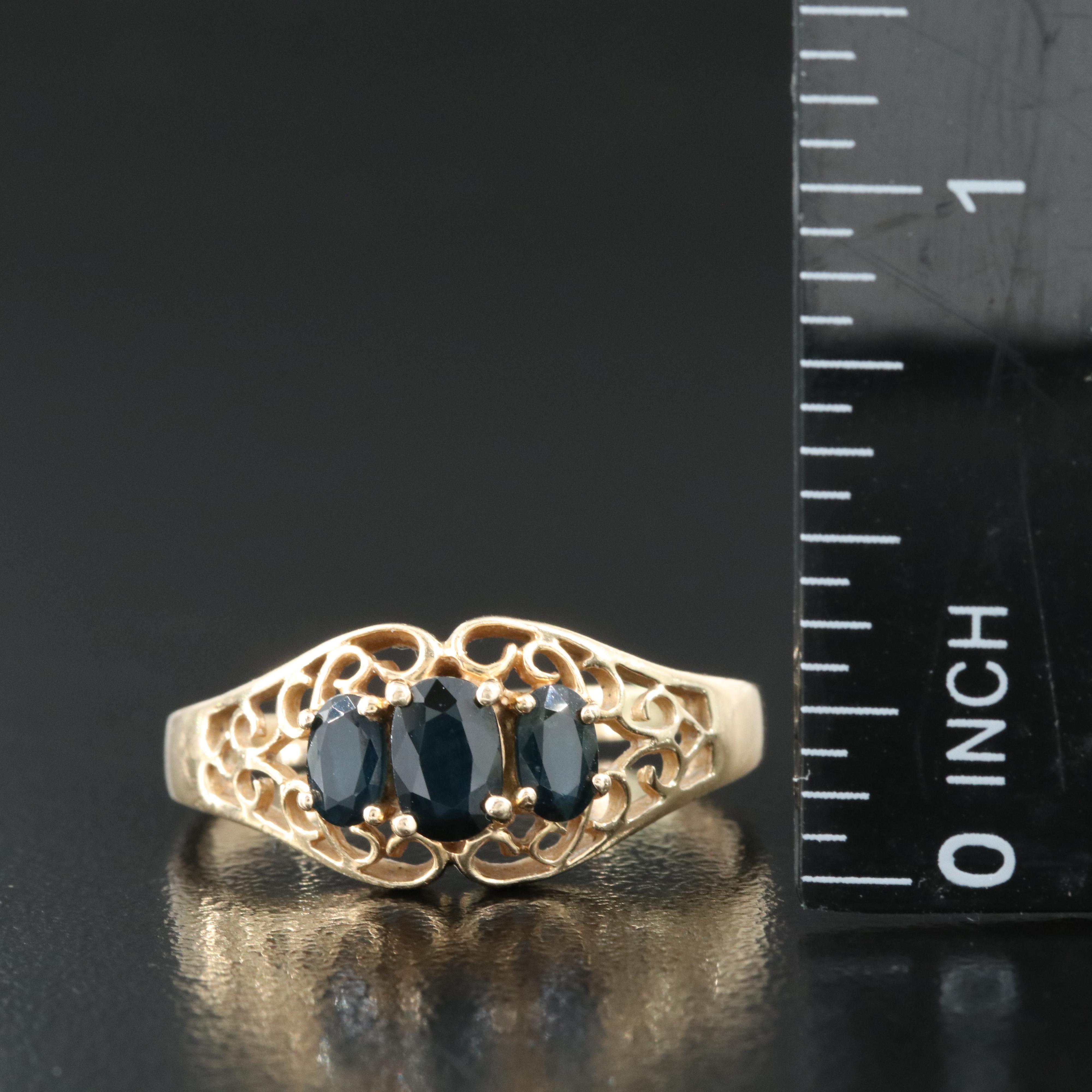 14K Sapphire Ring