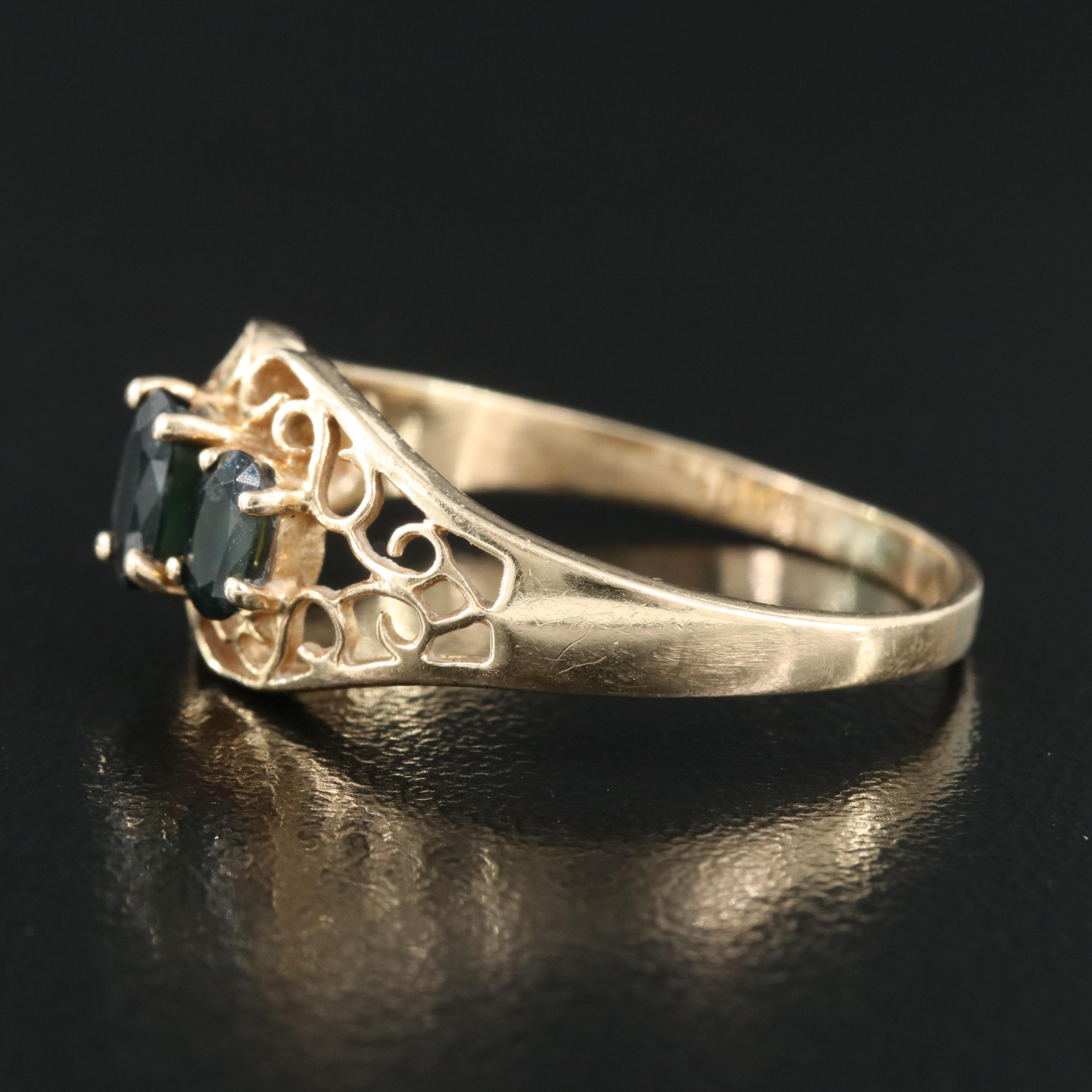 14K Sapphire Ring