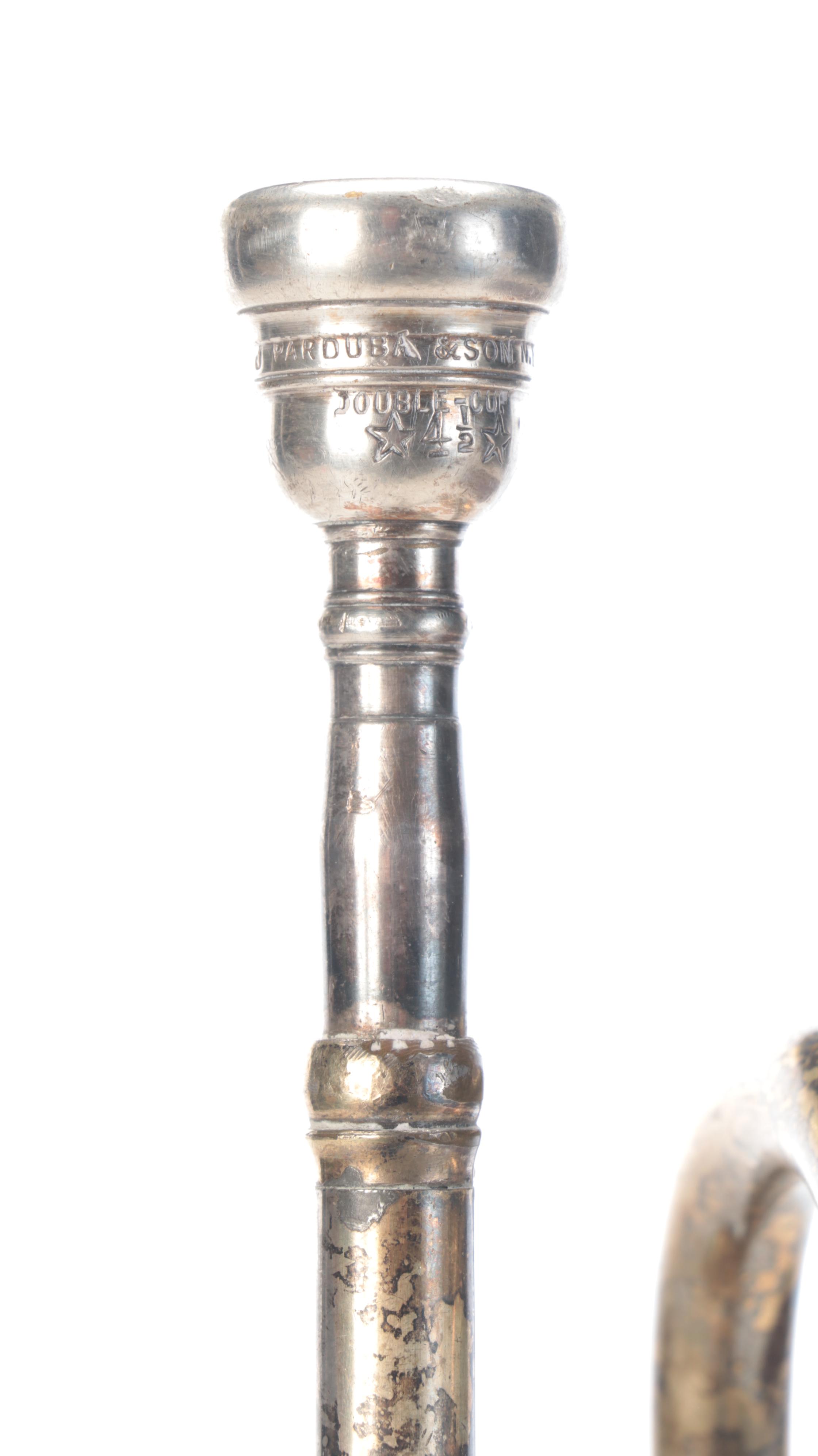 C.G. Corn Brass Finish Trumpet with Harmon Wow-Wow Trumpet Mute and More