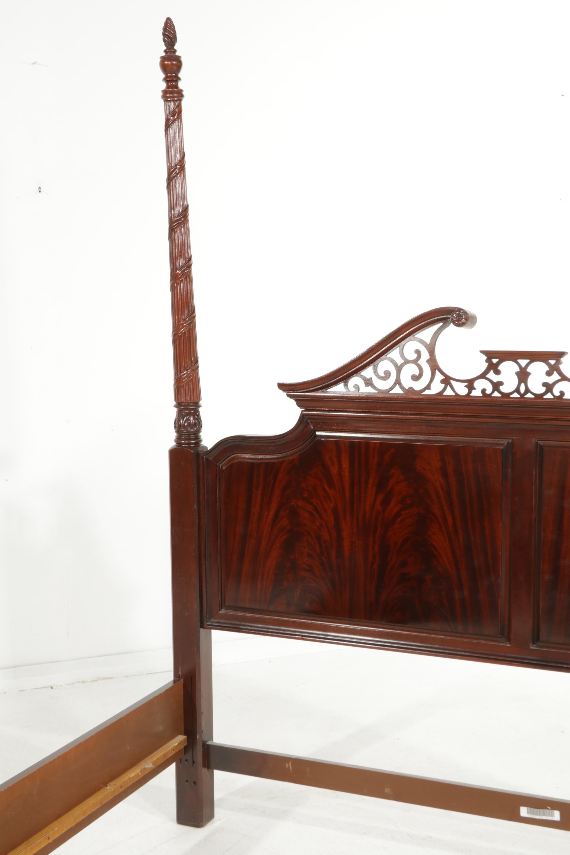 Thomasville George III Style Mahogany King Bed Frame