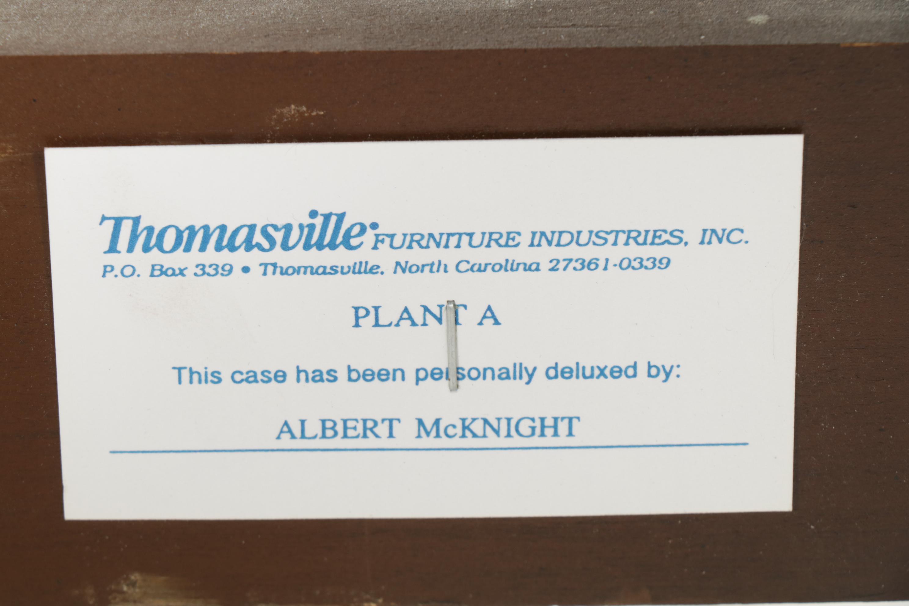 Thomasville George III Style Mahogany King Bed Frame