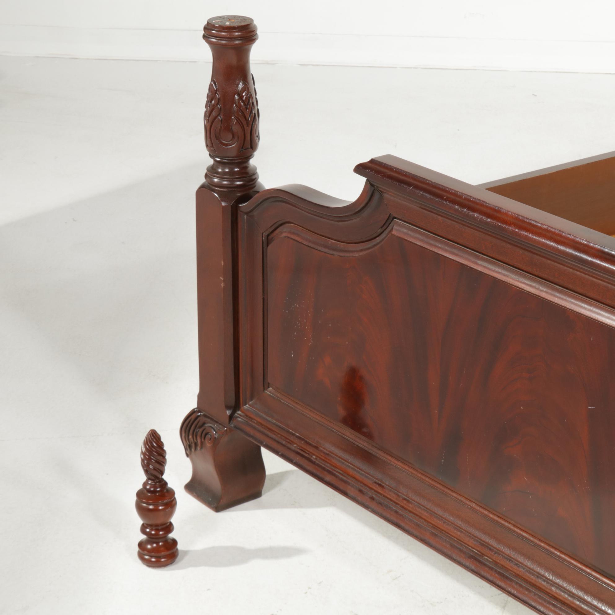 Thomasville George III Style Mahogany King Bed Frame