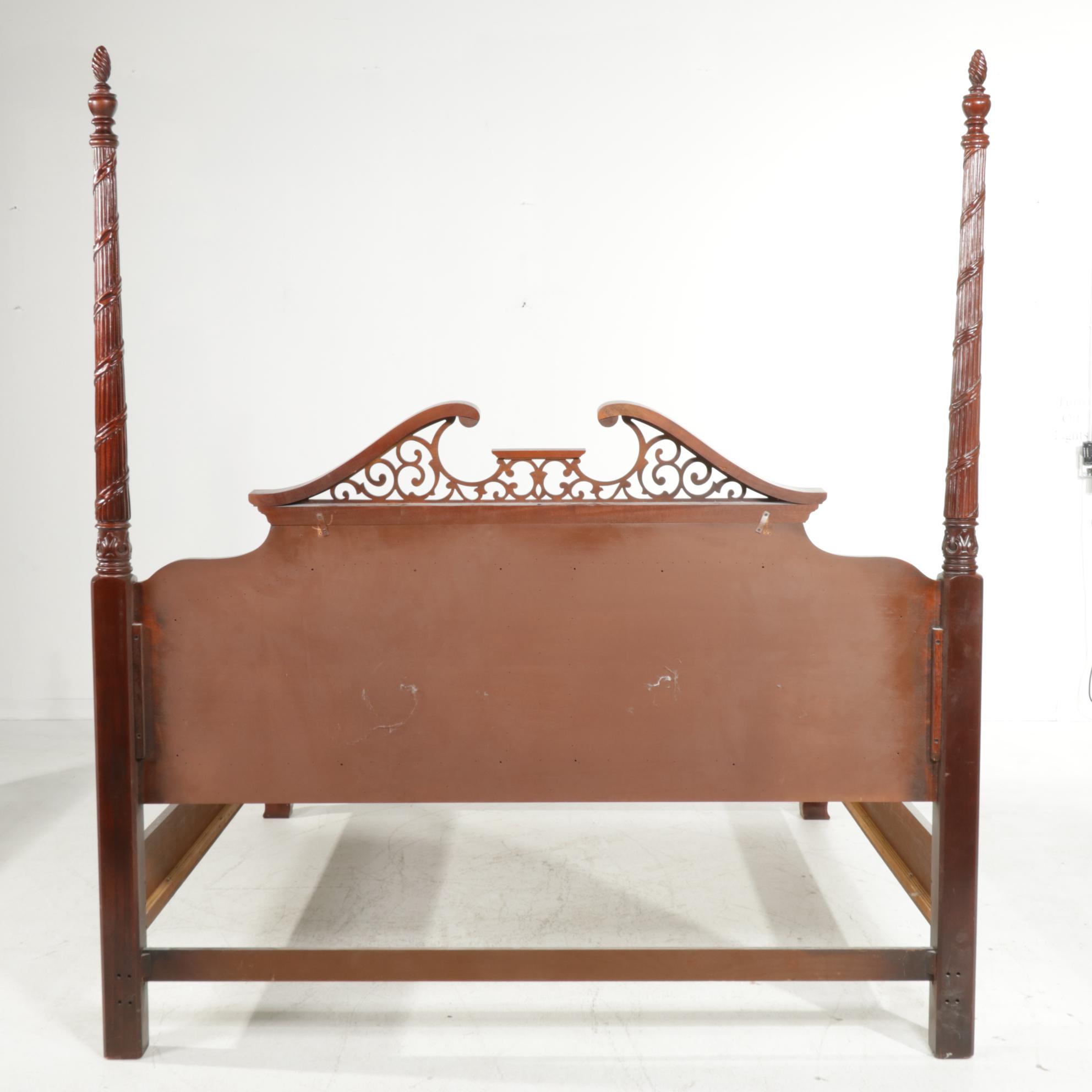 Thomasville George III Style Mahogany King Bed Frame