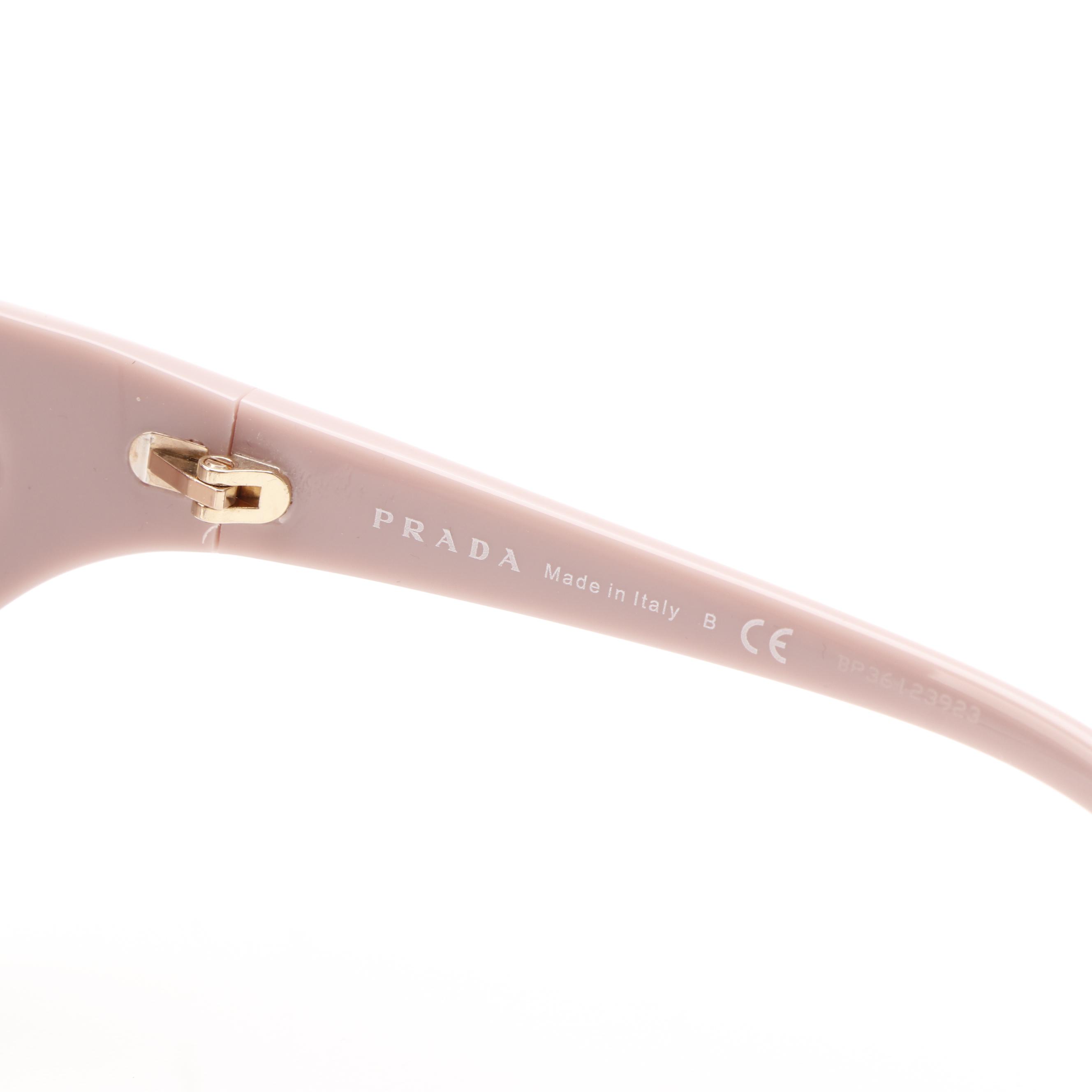 Prada PR22VS Butterfly Pink and Translucent Brown Gradient Sunglasses With Case