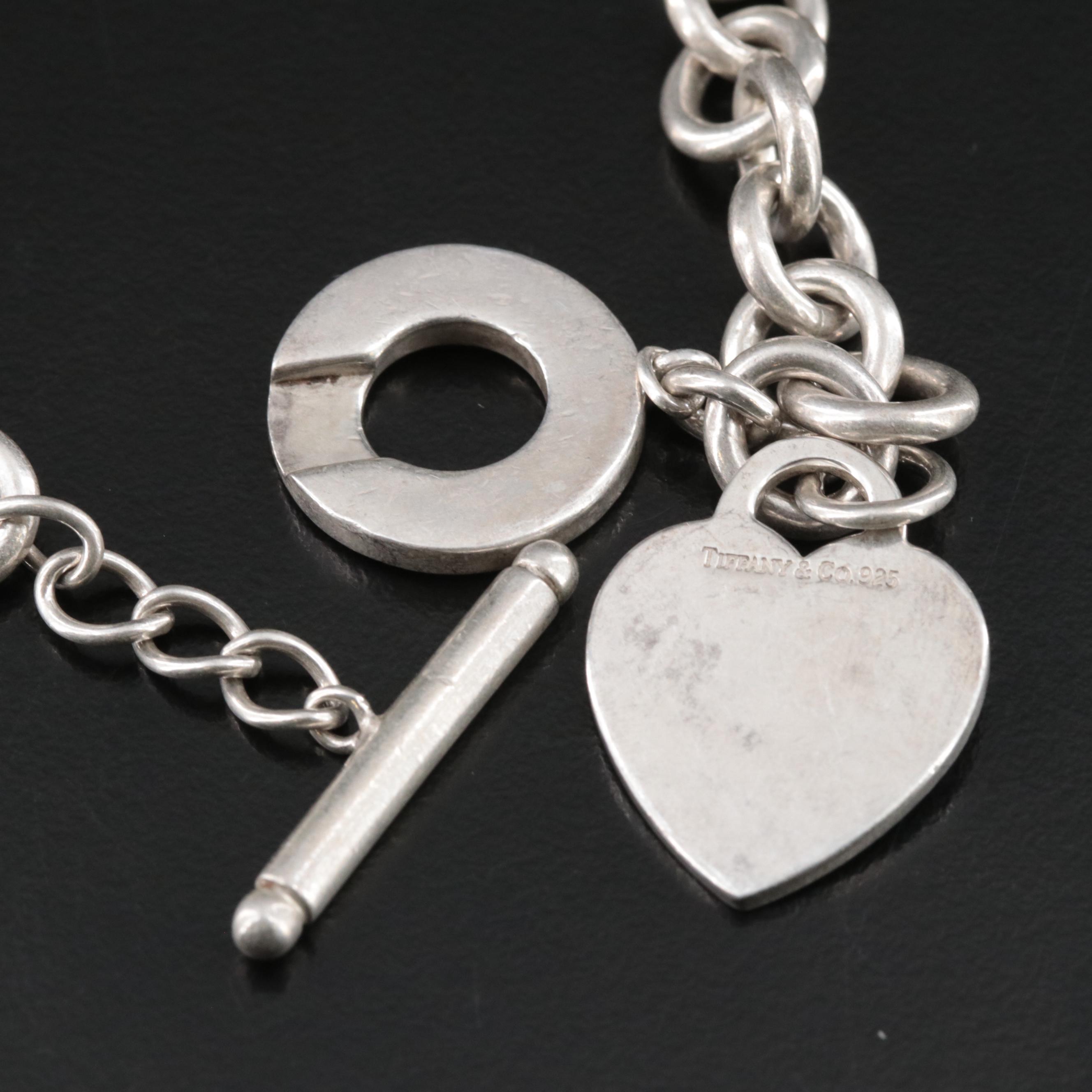 Tiffany & Co. Sterling Heart Tag Toggle Necklace