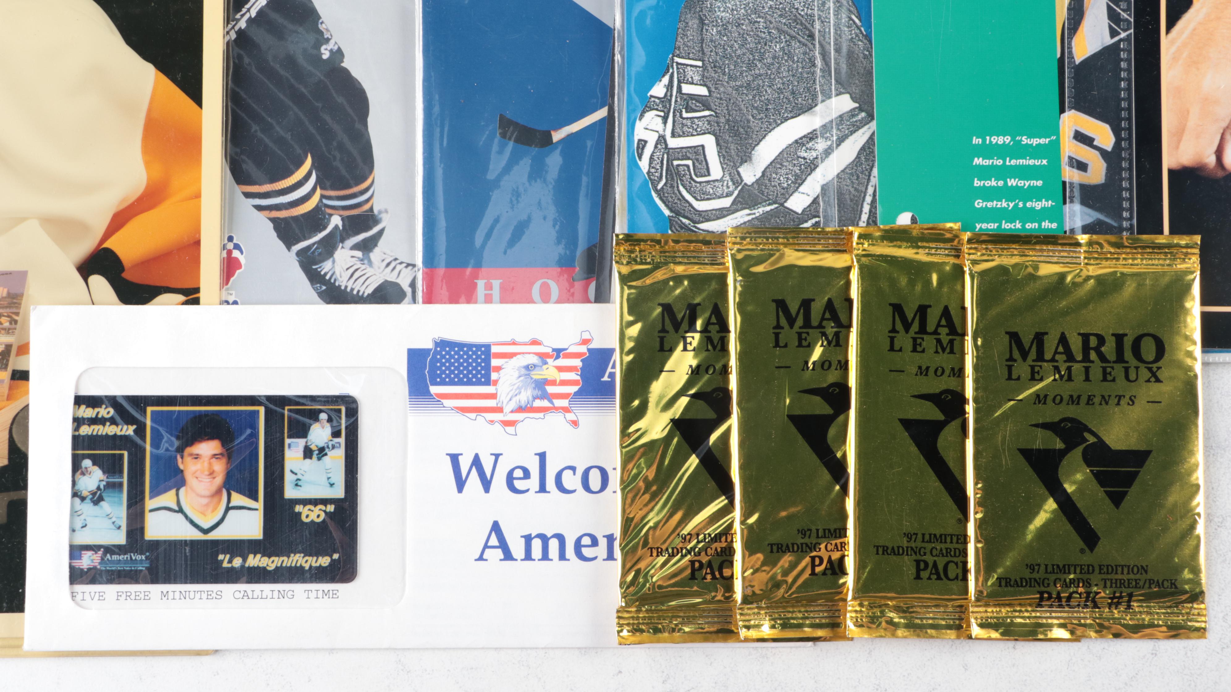 Mario Lemieux Limited Edition Coins, Card and Figurine with More