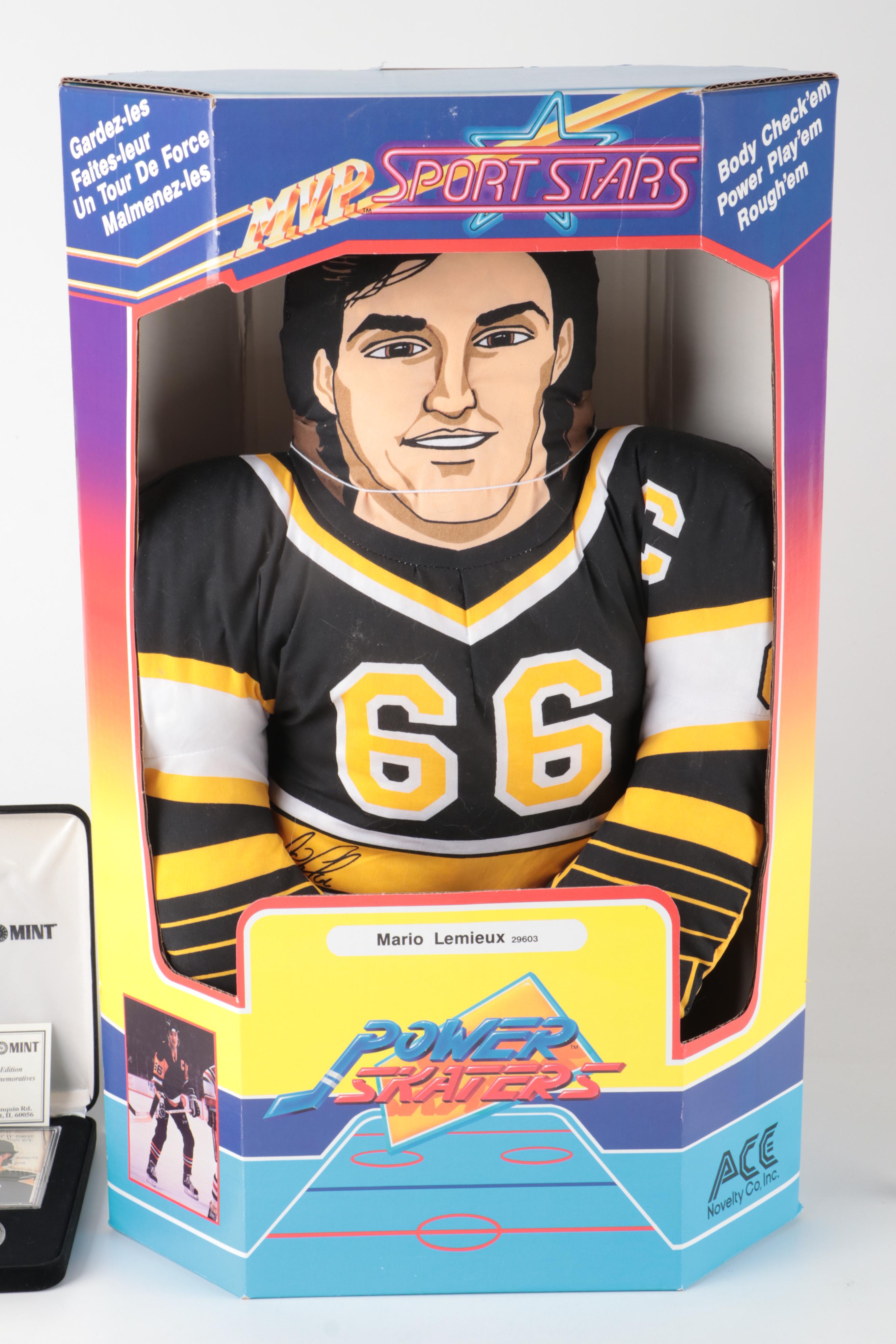 Mario Lemieux Limited Edition Coins, Card and Figurine with More
