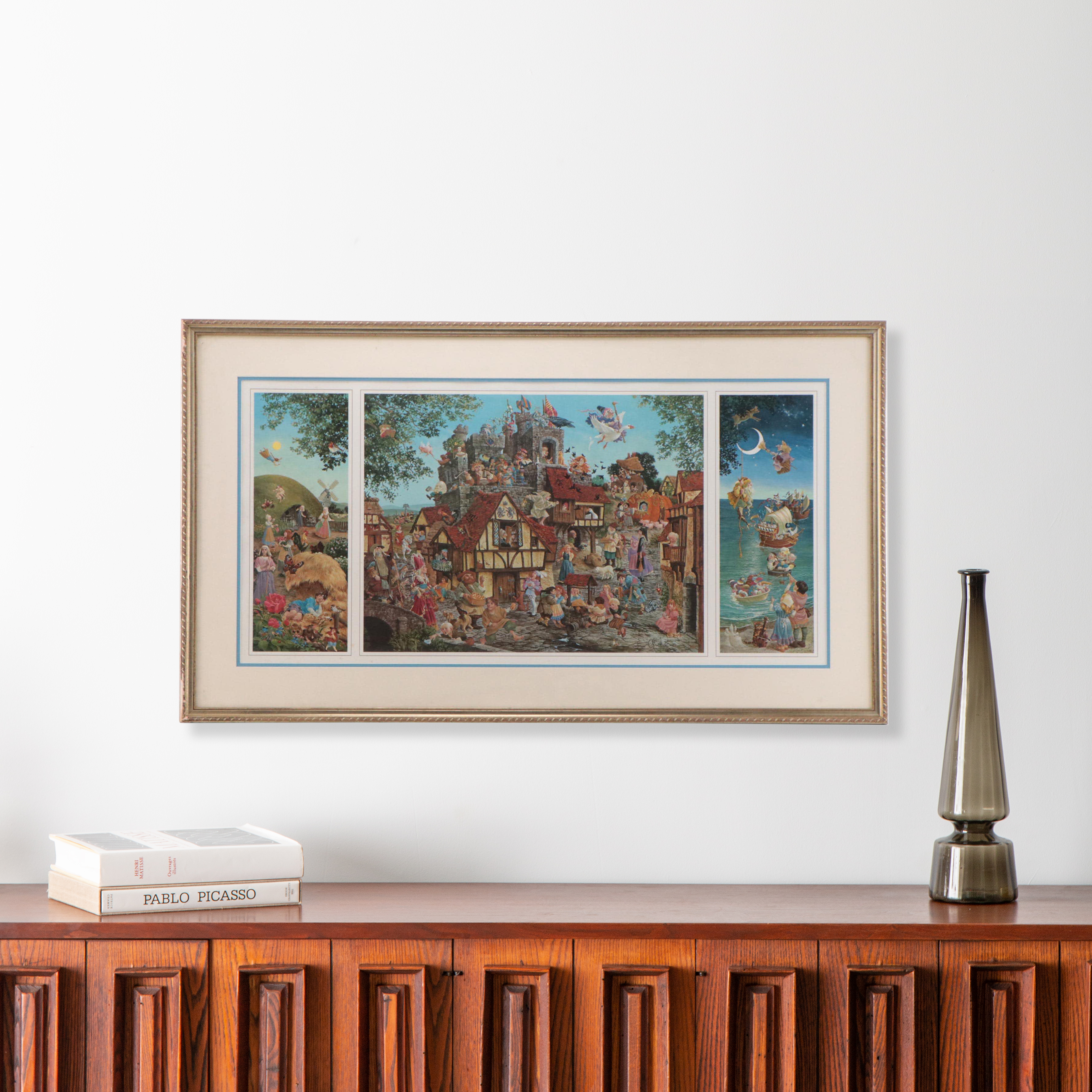 James Christensen Offset Lithograph "Rhymes and Reasons"